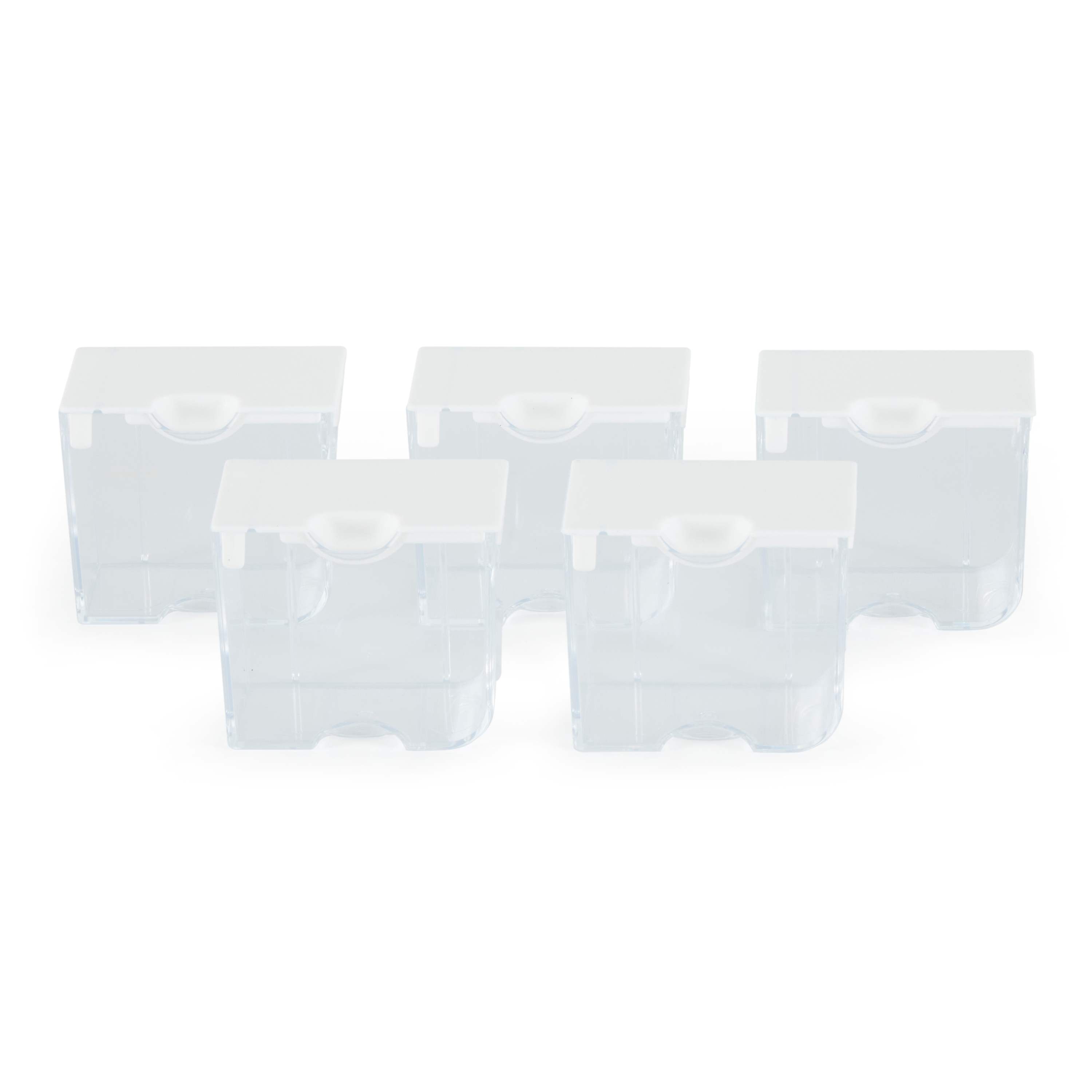Bead Storage Solutions 216927 Elizabeth Ward 5 Piece Bead Clear Organizing Storage Containers for Small Beads Crystals Fasteners and More Medium