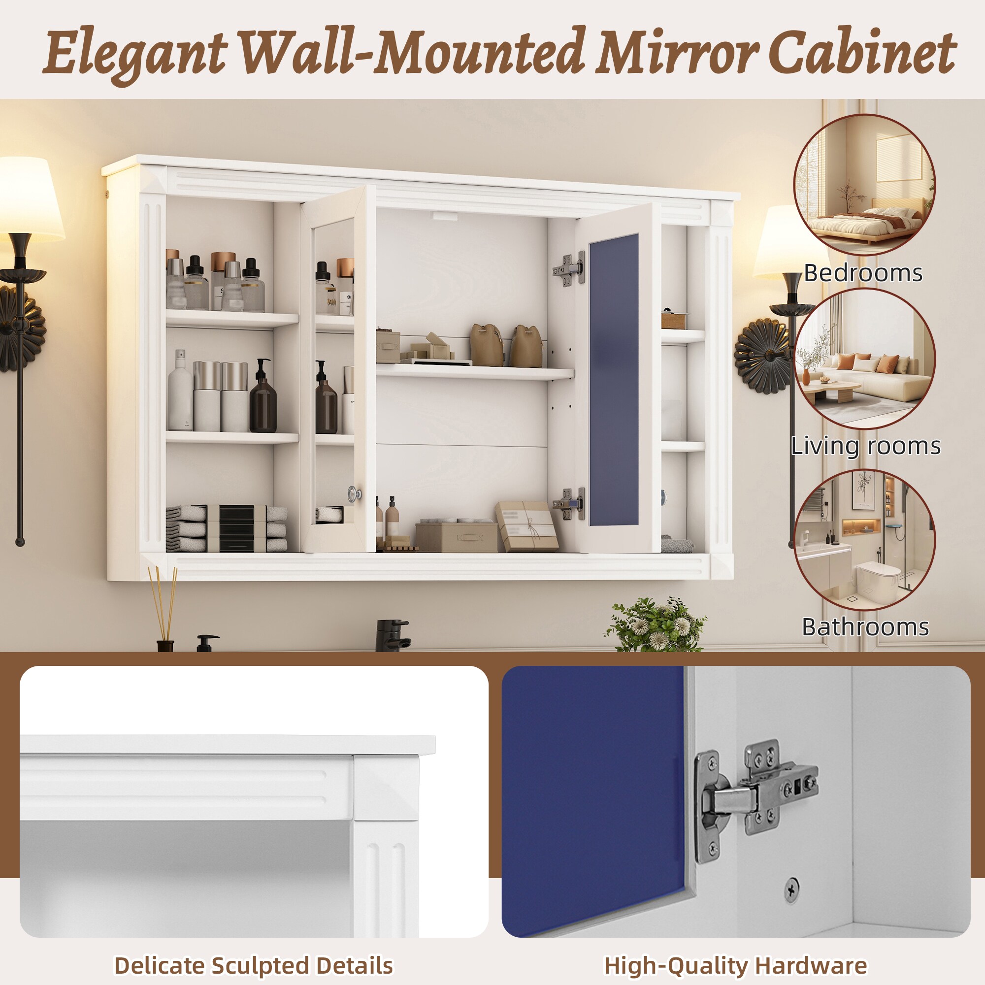 WELLFOR KAFMD2F1-3036 Bathroom-Medicine-Cabinets - View #9