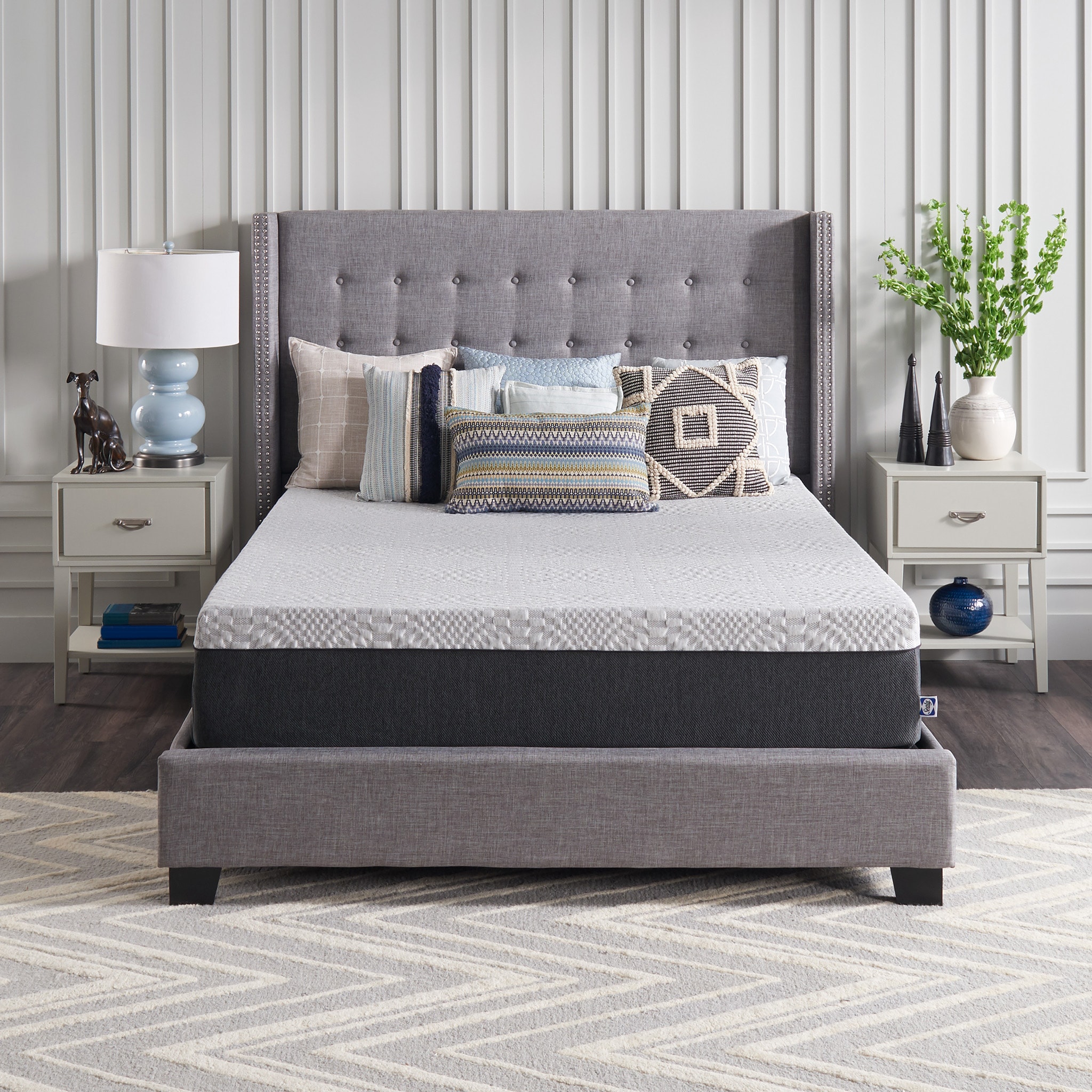 Sealy 12-in Soft Full Hybrid Memory Foam/Coil Blend Mattress in a Box ...