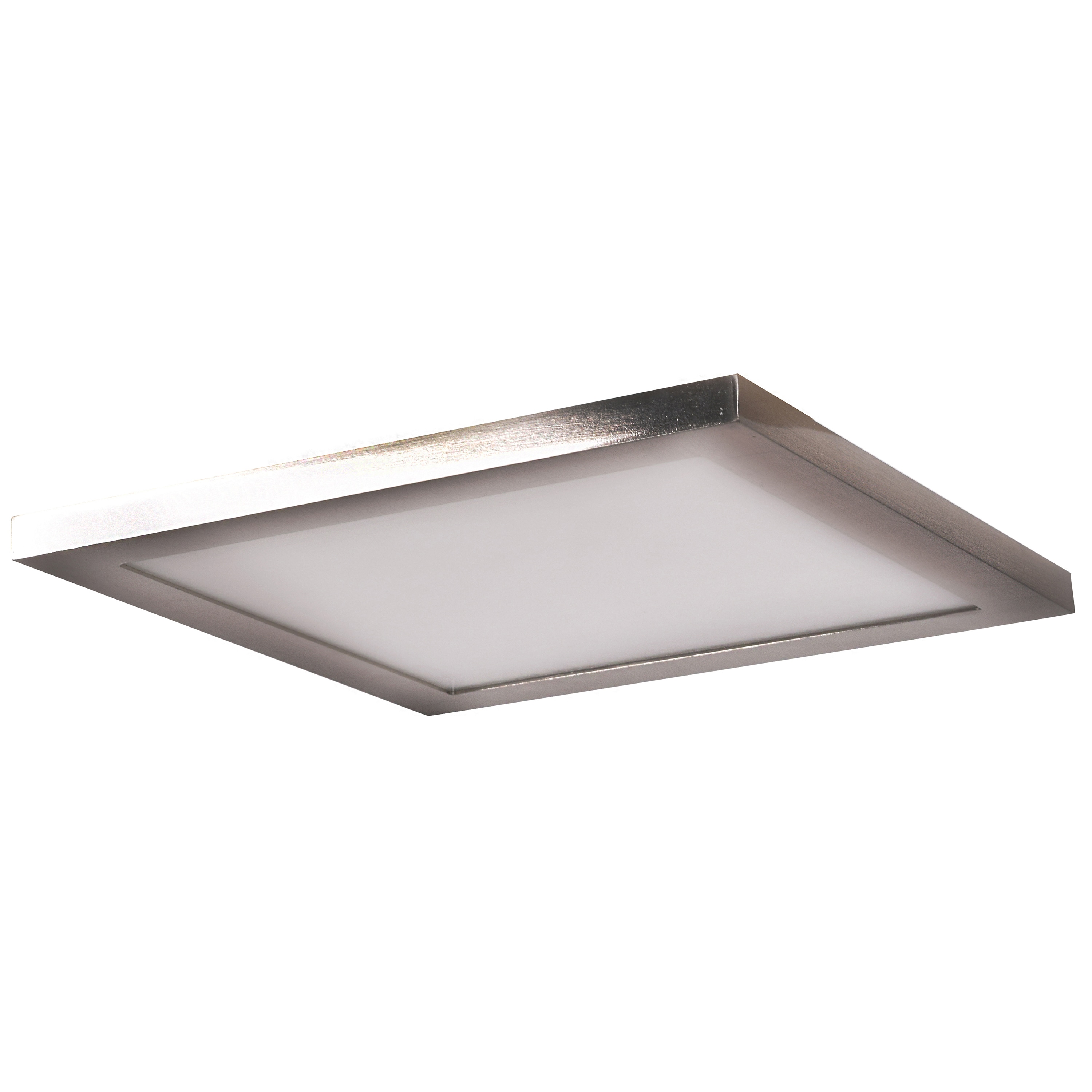 Access Lighting 20815LEDD-BS/ACR Boxer 1-Light 12-in Brushed Steel LED Flush Mount Light