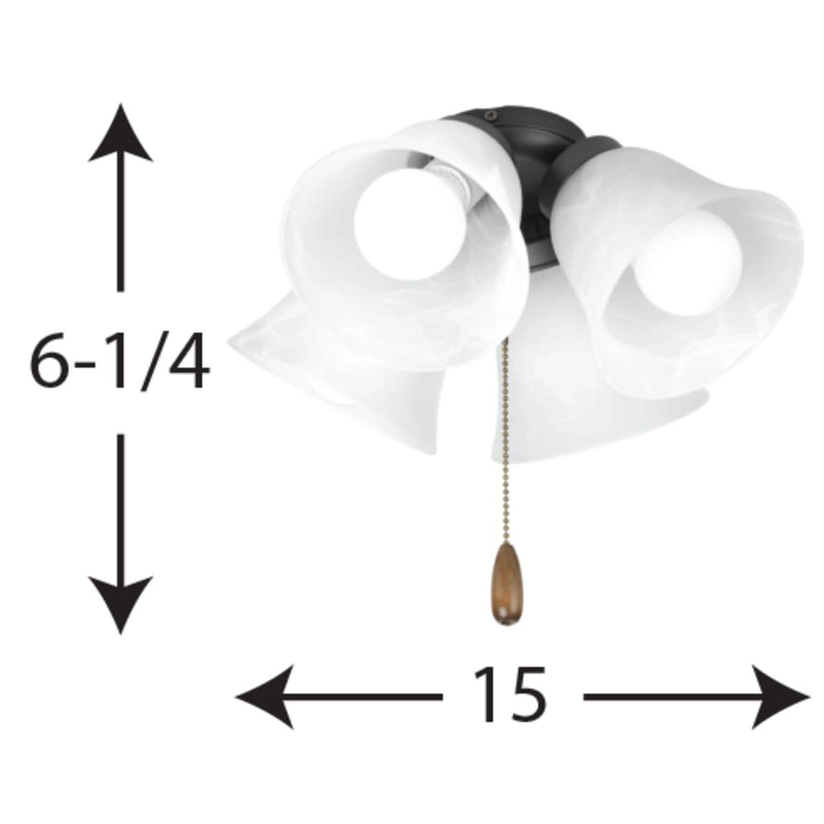 Progress Lighting P2610-143WB Ceiling-Fan-Blade-Arms - View #3