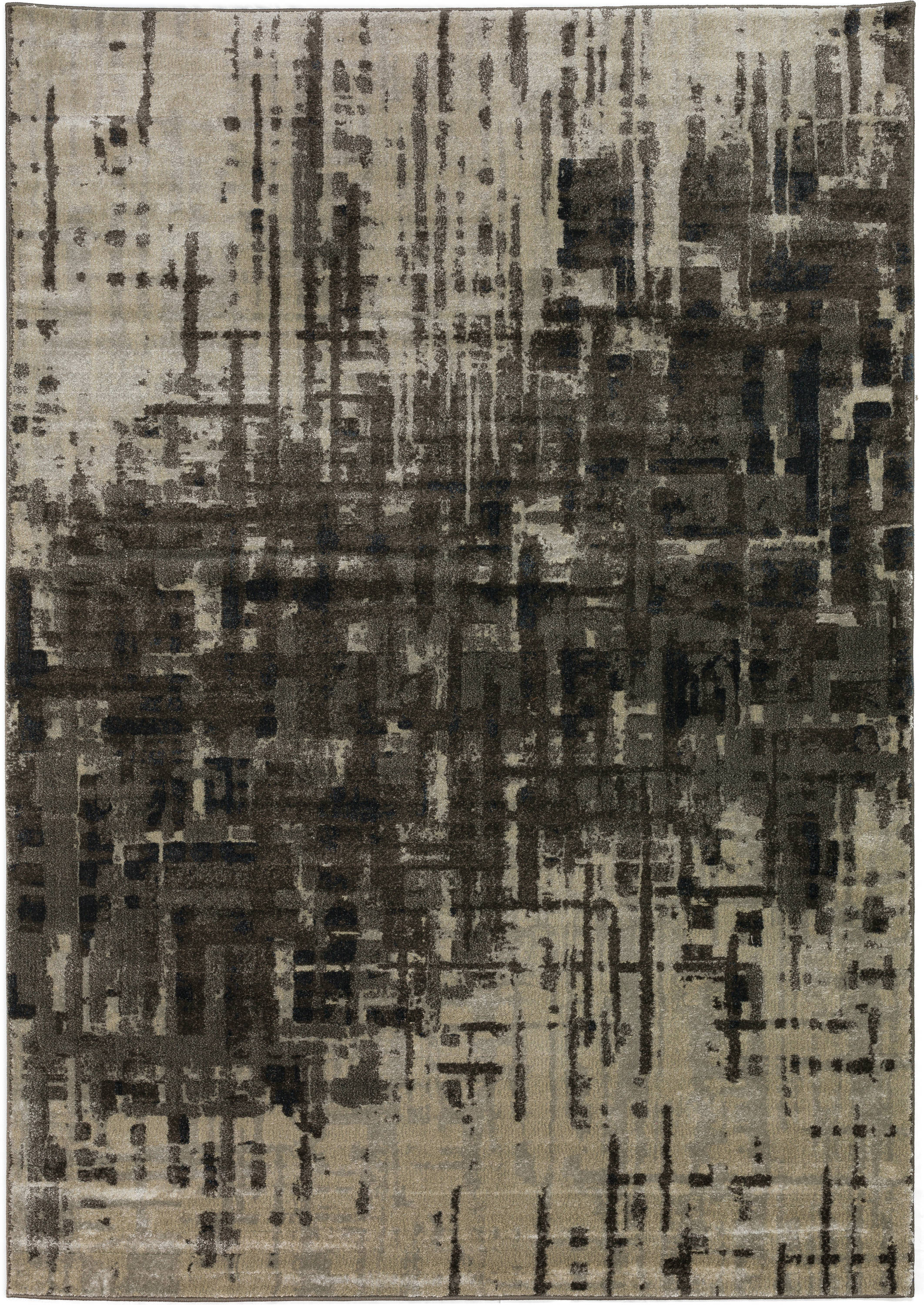 Addison Rugs AAT36GR8X11 Atlas 8 x 11 (ft) Polypropylene Grey Rectangular Indoor Abstract Industrial Area rug