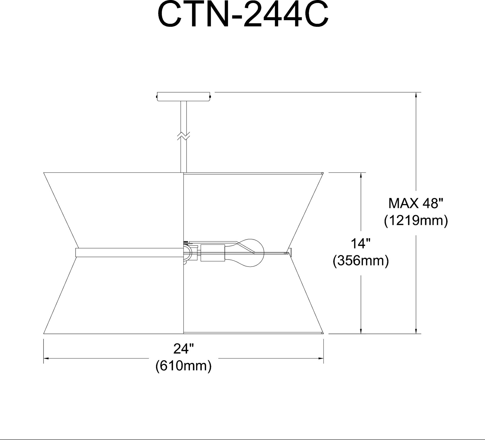 Dainolite CTN-244C-AGB-797 Pendant-Lights - View #3