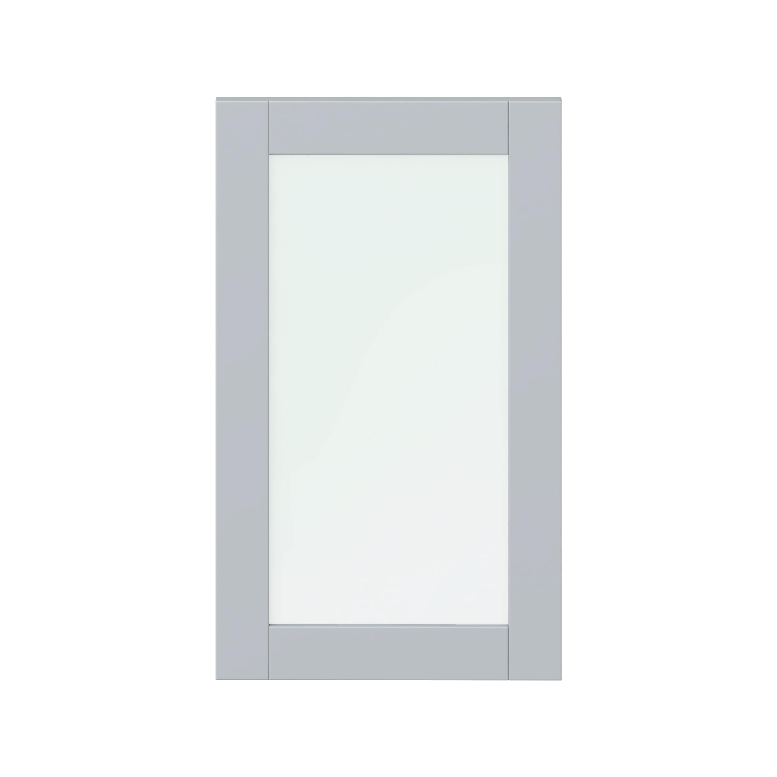 Hugo&Borg DSGDR1830-CH Charlesberg 18-in W x 30-in H Light Gray Laminate Shaker Base and wall cabinet doors (Fits 15-in wall box )