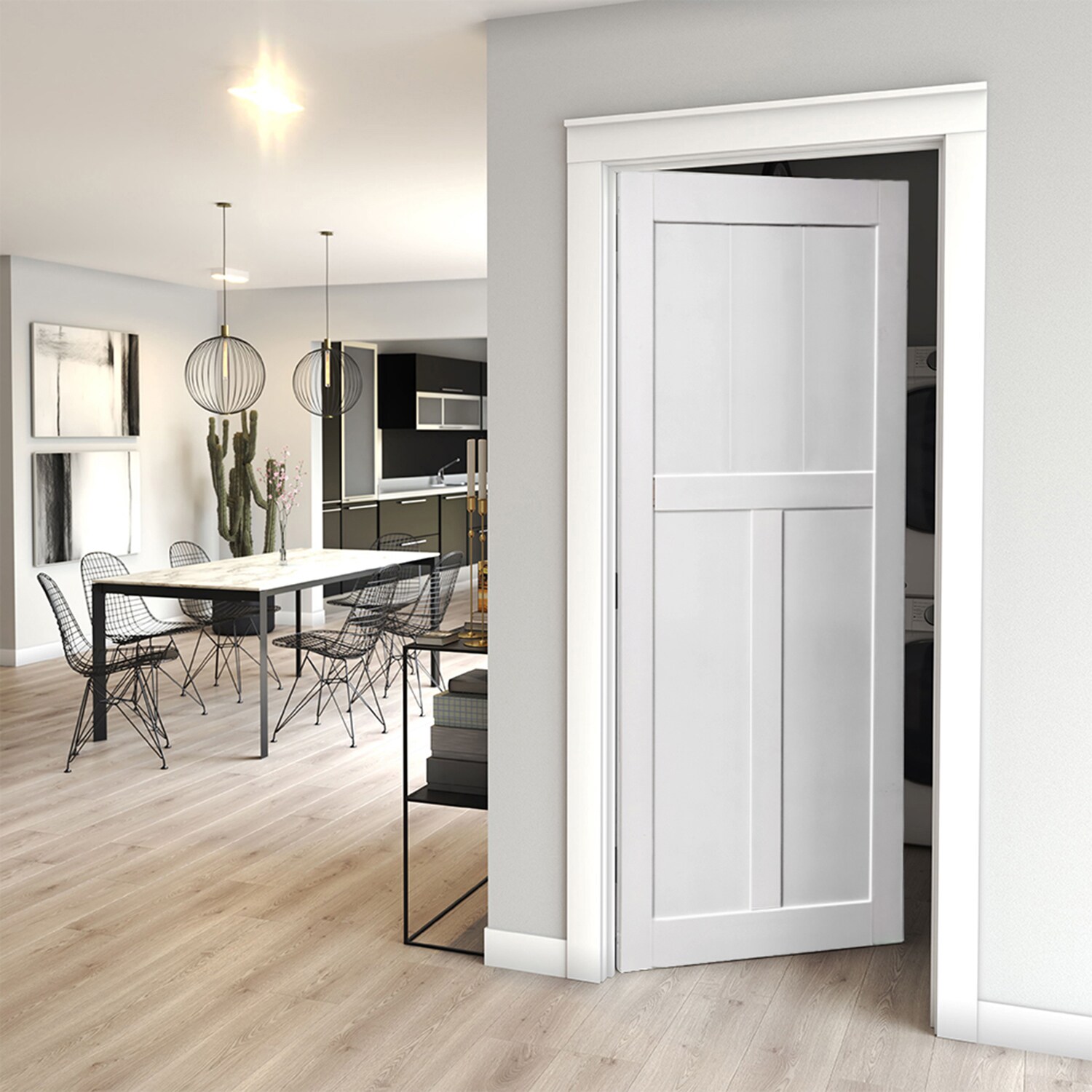 SINOFURN SYB590066WT Barn-Doors - View #4