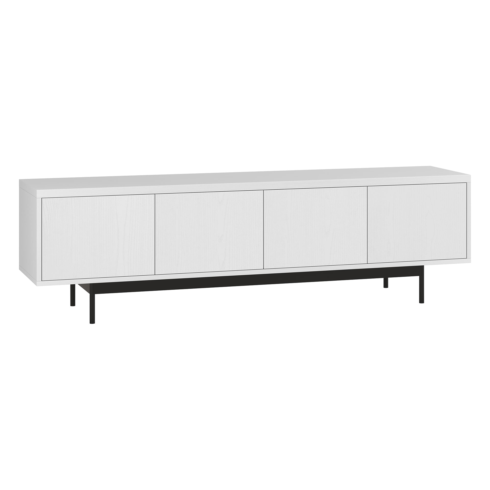 Hailey Home TV2036 Abington Transitional White TV stand ( Accommodates TVs more than 70-in )