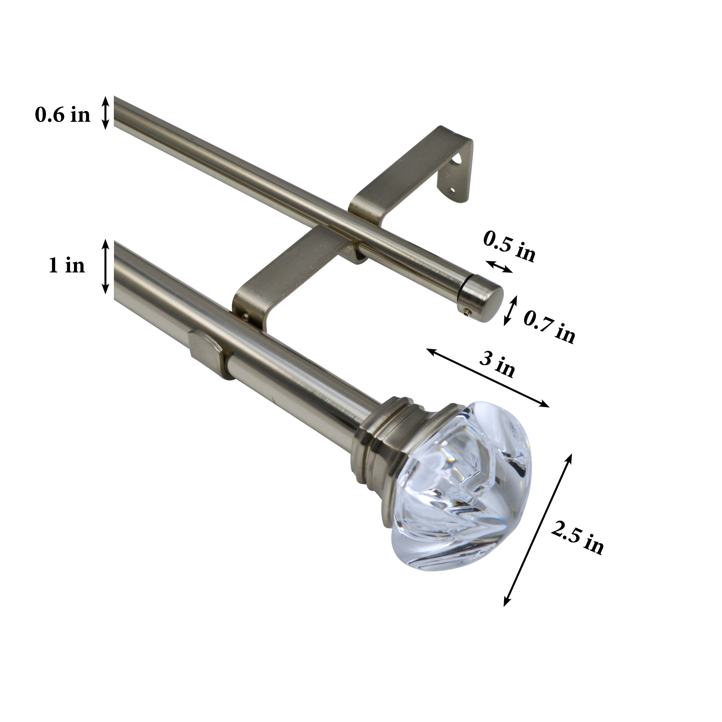Versailles Home Fashions IMDR0232-903 Curtain-Rods - View #5