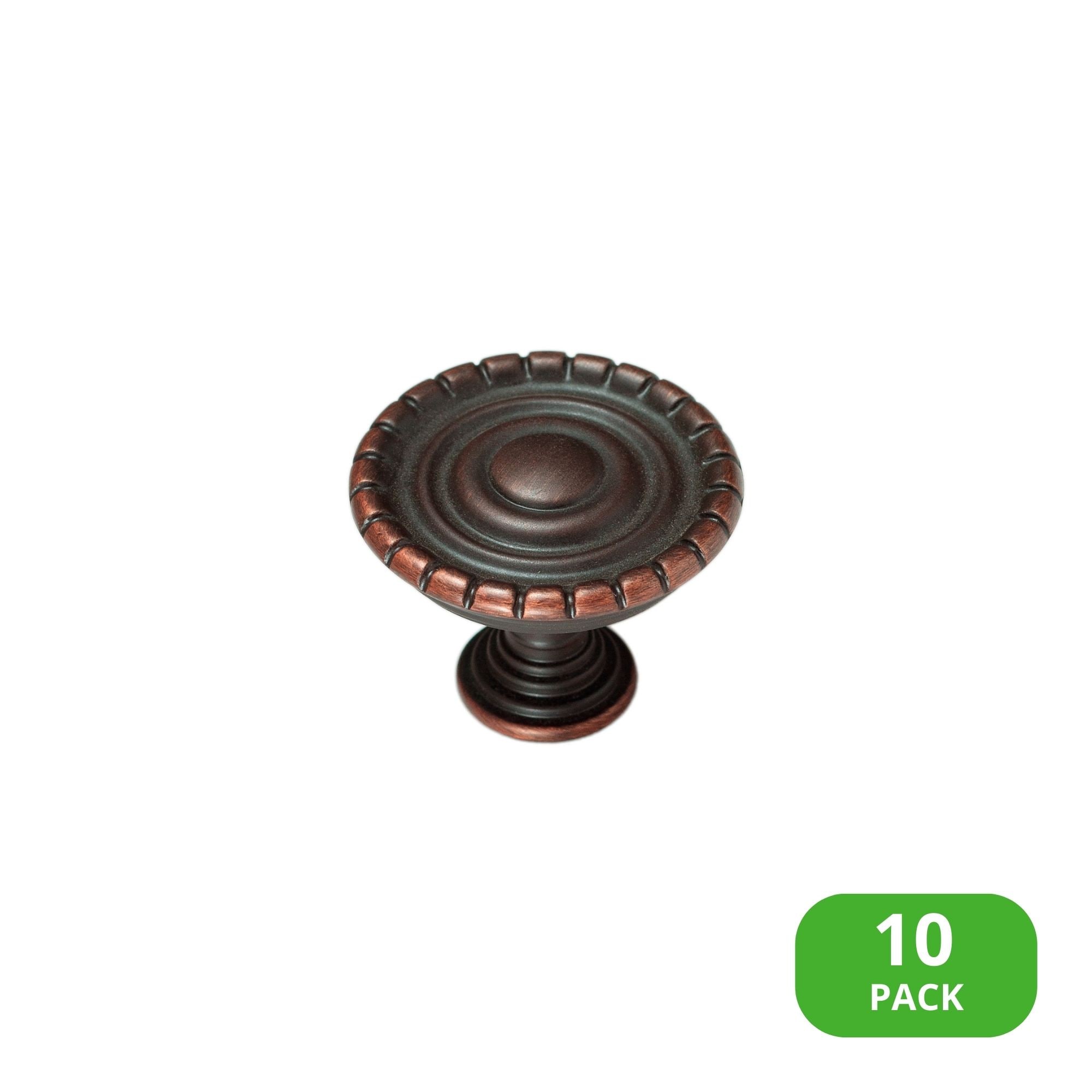Sumner Street Home Hardware RL063026 Laurel 1-1/4-in Satin Copper Round Transitional Cabinet Knob 10 -Pack