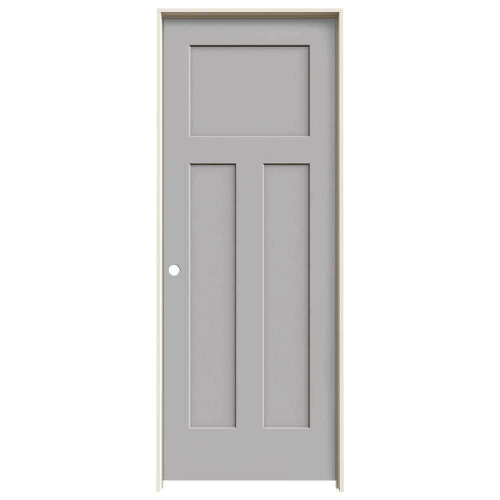 Gray Rustic Prehung Interior Doors At Lowes Com   09363689 