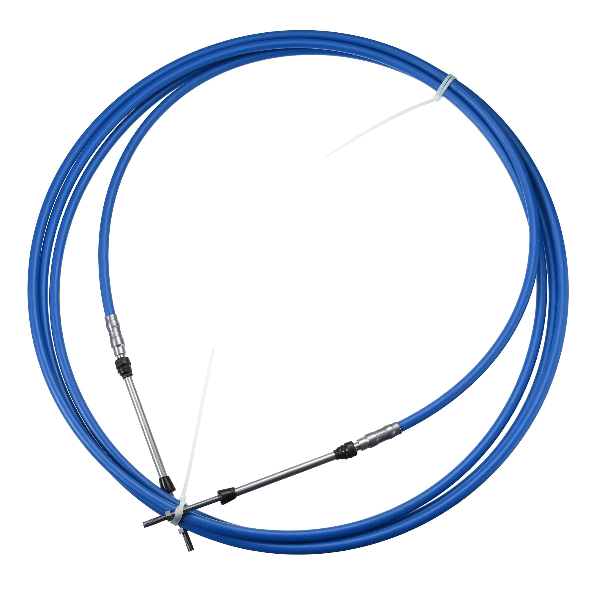 Unique Bargains 1pc 16ft 5 Meter 197 Inch Marine Type 3300 / 33C Throttle Shift Remote Control Box Cable for Yamaha Outboard Engine Boat Motor Steering System Blue