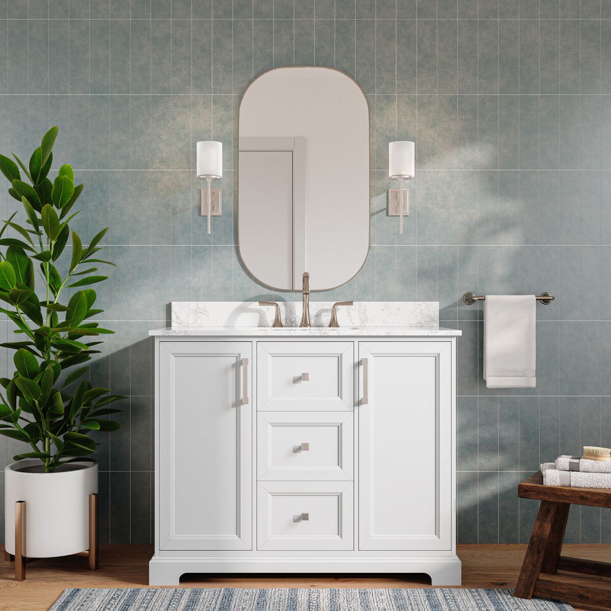 allen + roth LWS42TSVW Bath-Vanity-Combo - View #7