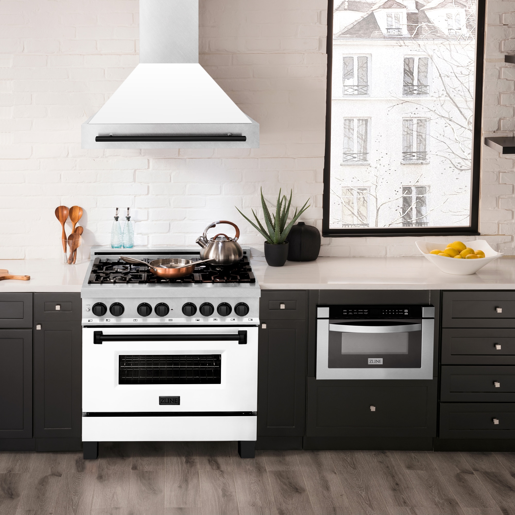 ZLINE KITCHEN & BATH 8654SNZ-WM36-MB Wall-Mounted-Range-Hoods - View #6