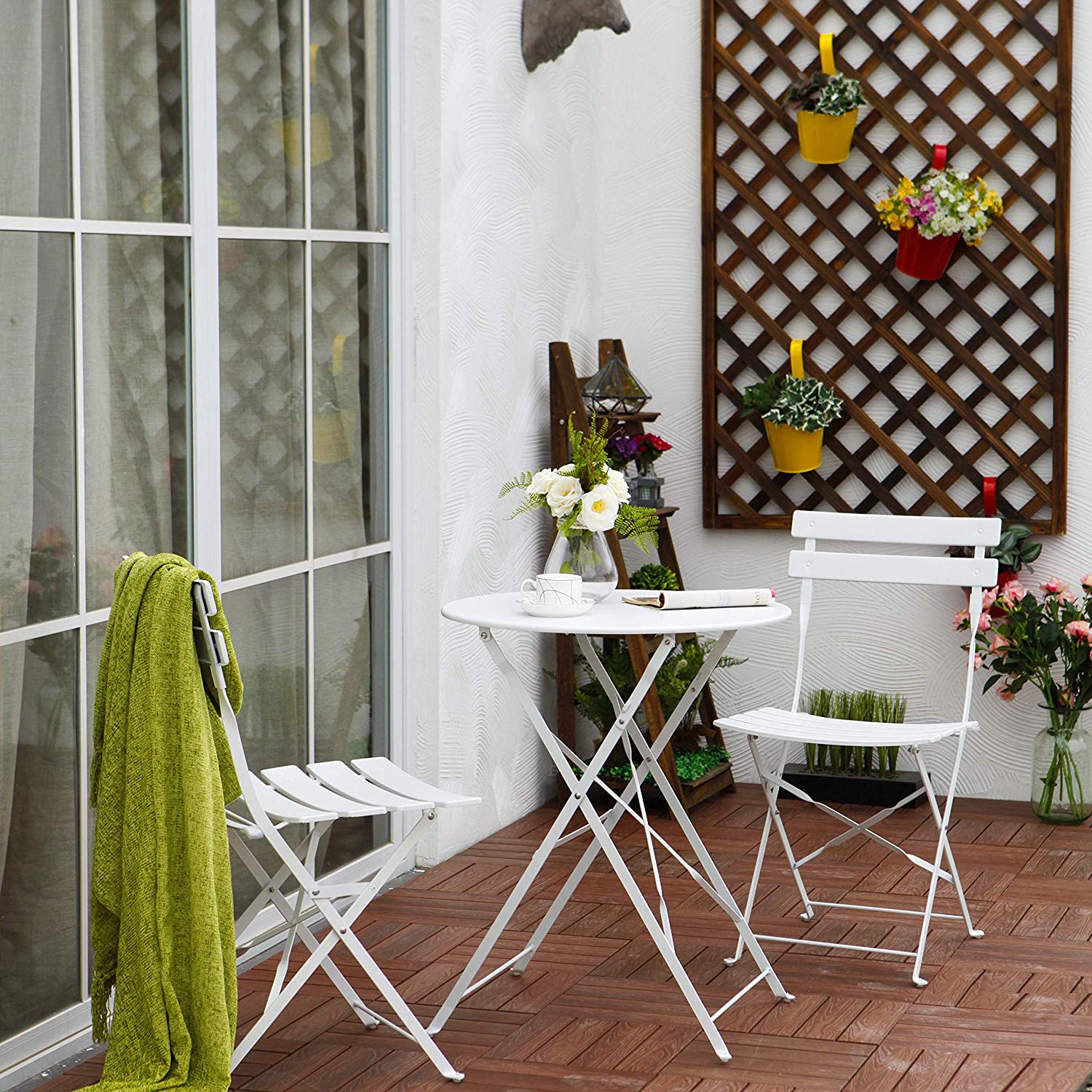 Clihome ZY-2BPPXSL4-WH Patio-Dining-Sets - View #2