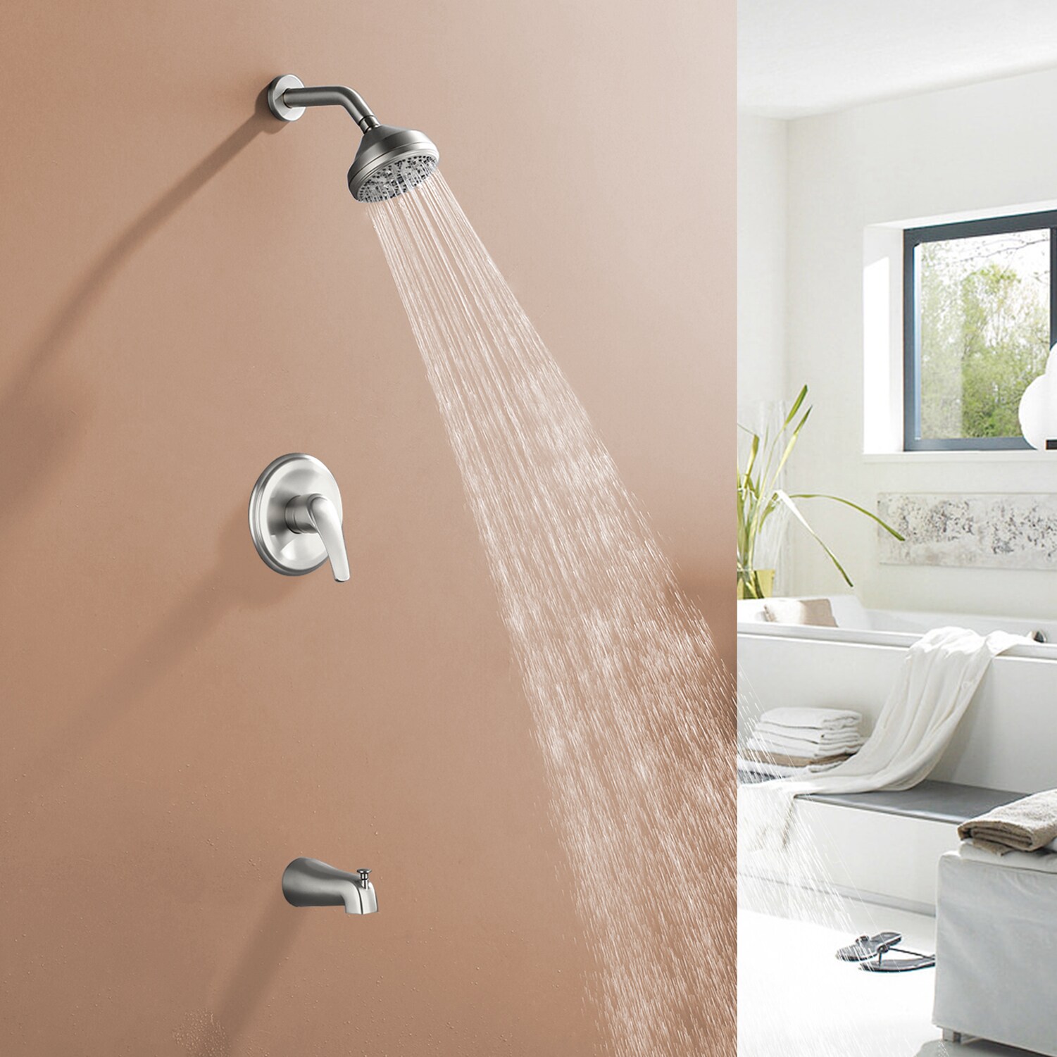WELLFOR WB-1010 Showerhead-Bar-Panels - View #2
