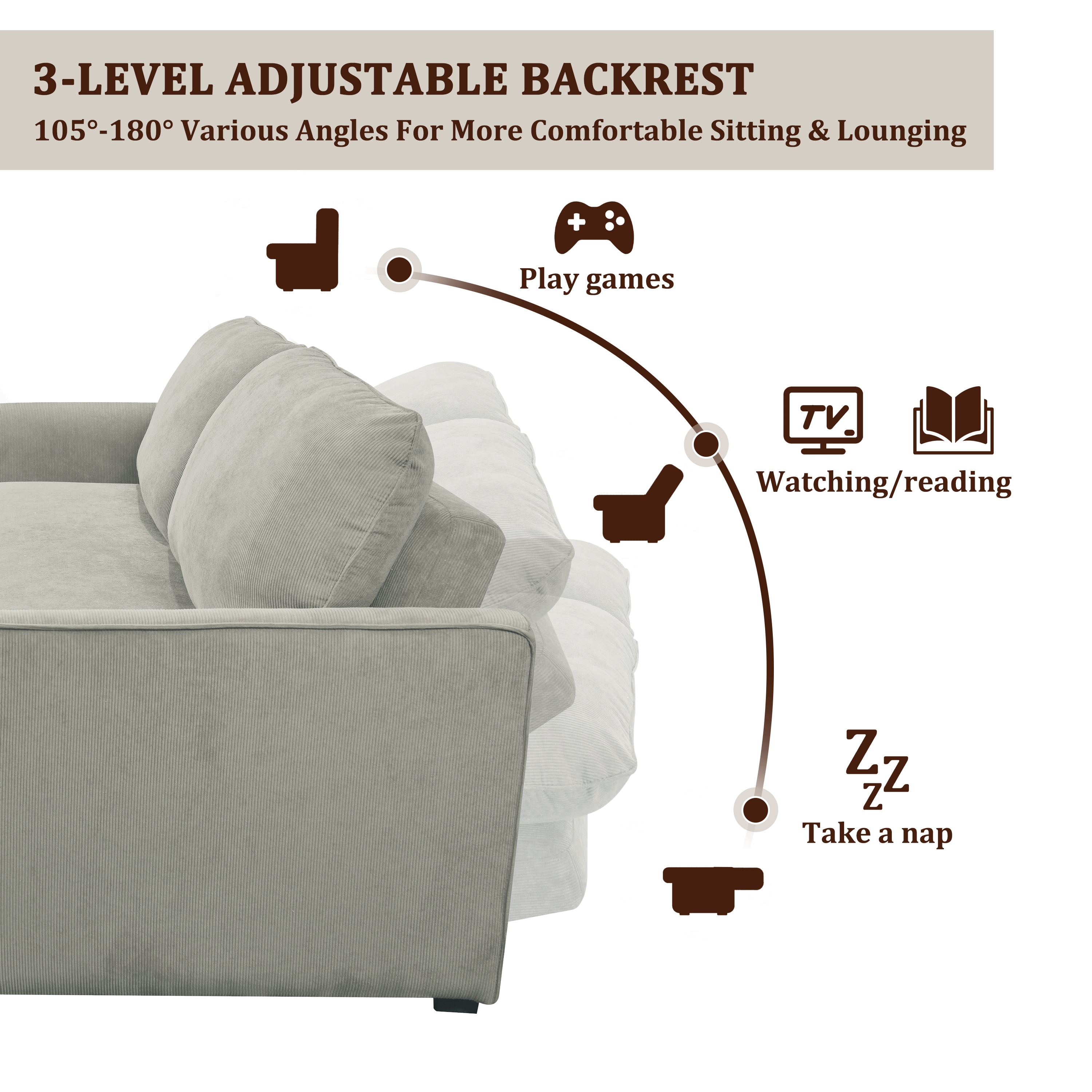 Mondawe M0-N7S340A Sofas-Loveseats - View #3