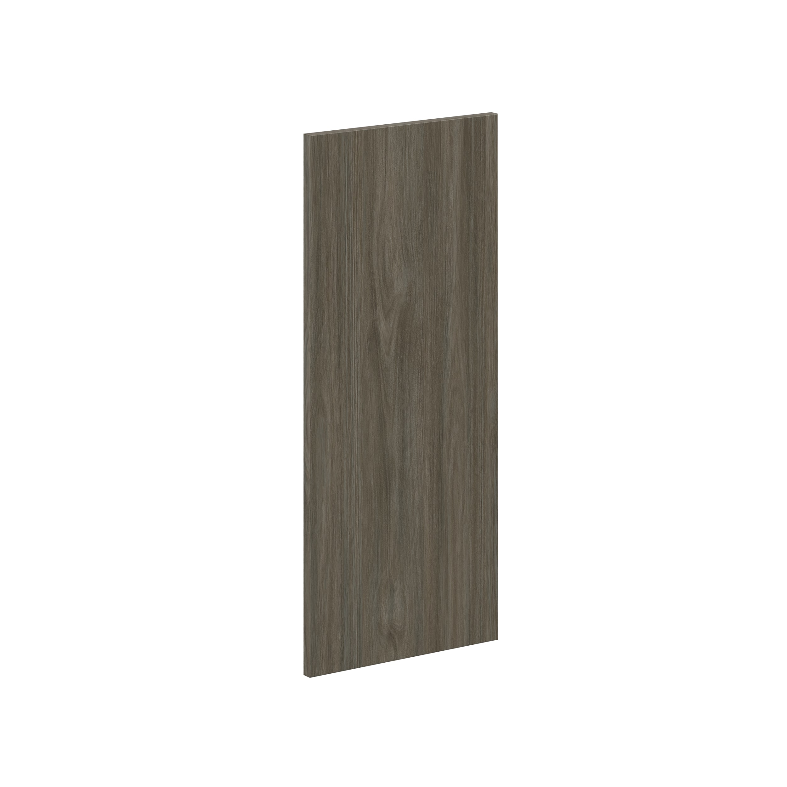 Hugo&Borg DSDR1535-SA Savane 15-in W x 35-in H Burnt Walnut Laminate Slab Base and wall and pantry cabinet doors (Fits 15-in x 30-in wall box )