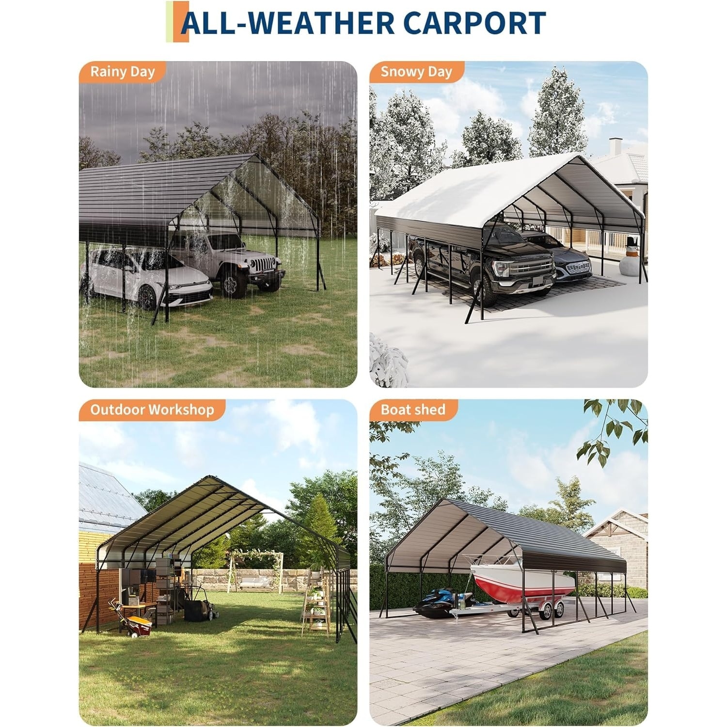 Garvee GGL-PPG-33RHPV9Q Carport-Covers - View #4