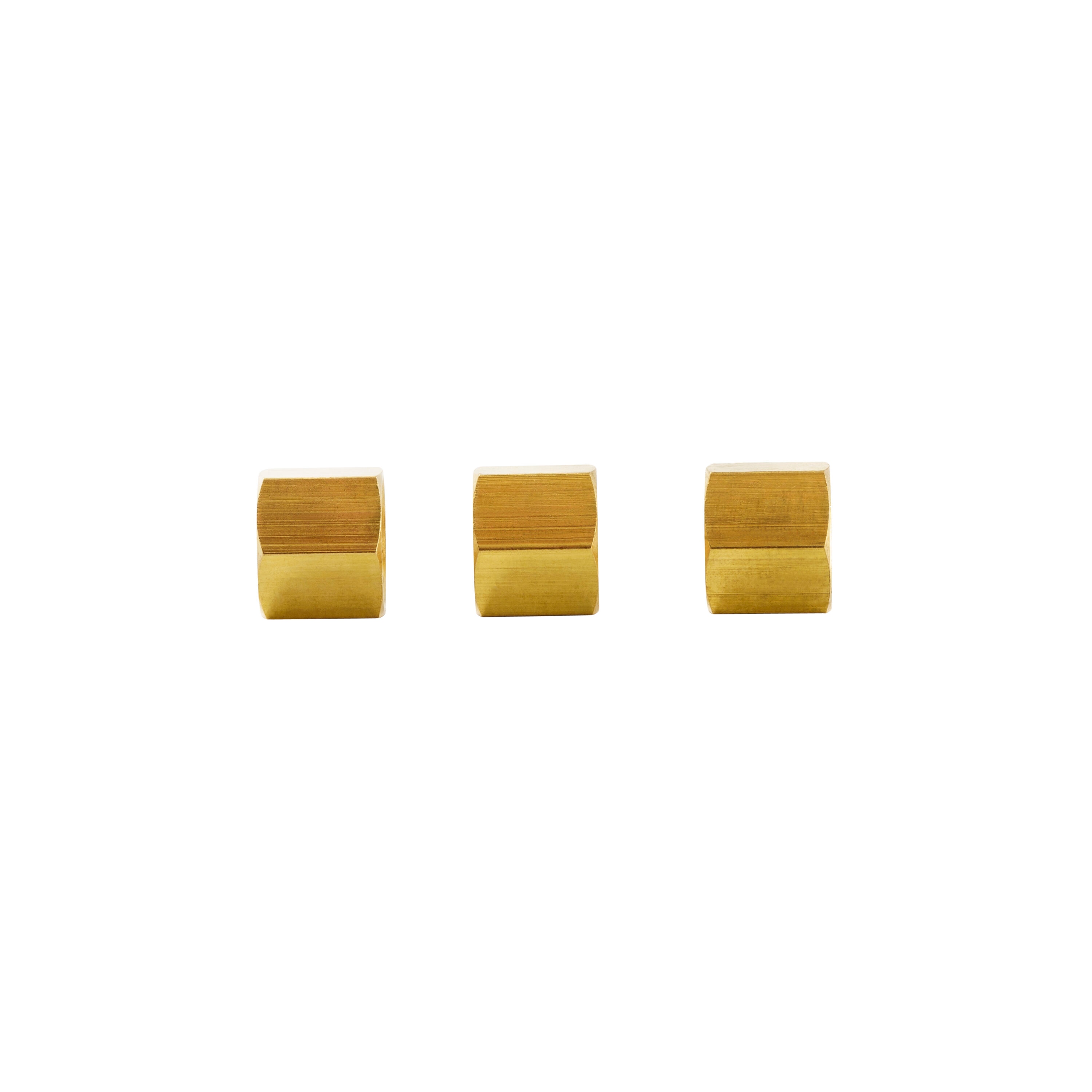 Proline Series 3-Pack 1/4-in Compression Nut Fitting in the Brass