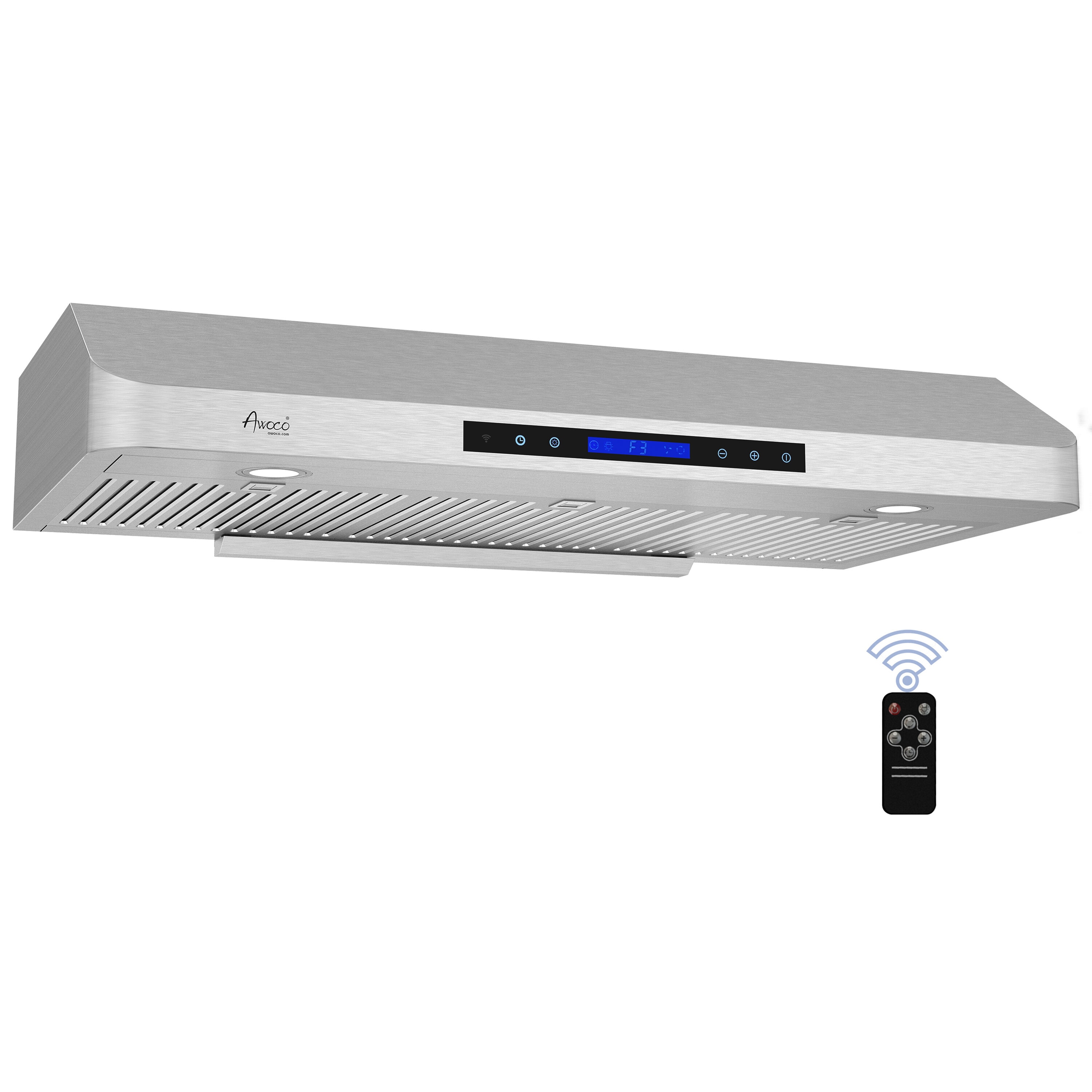 Awoco RH-C06-A42 42 inch Ducted 900-CFM Stainless Steel Under Cabinet Range Hood