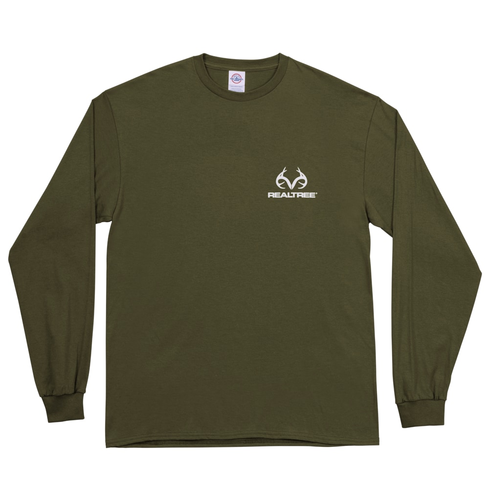 Realtree RTR-0303-GS M Men's Green Jersey Long sleeve T-shirt ( Medium )