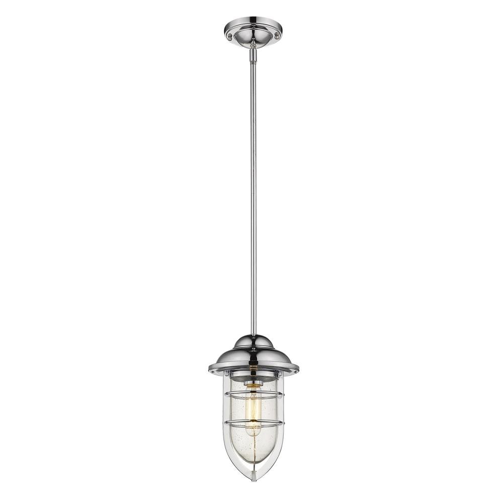 Dylan Nautical Chrome Mini-Pendant Light for Indoor/Outdoor Use