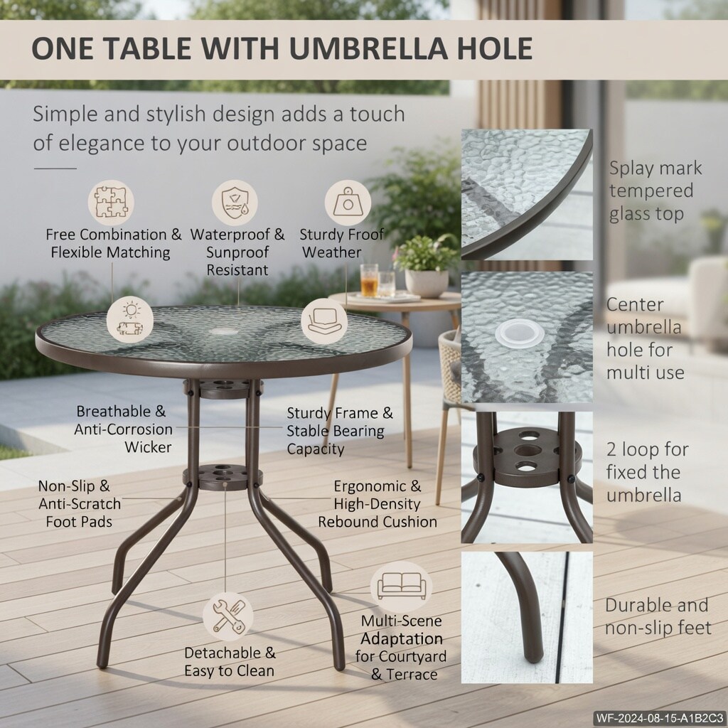 Choco Moon WYC-WQ43420-LS Patio-Conversation-Sets - View #5