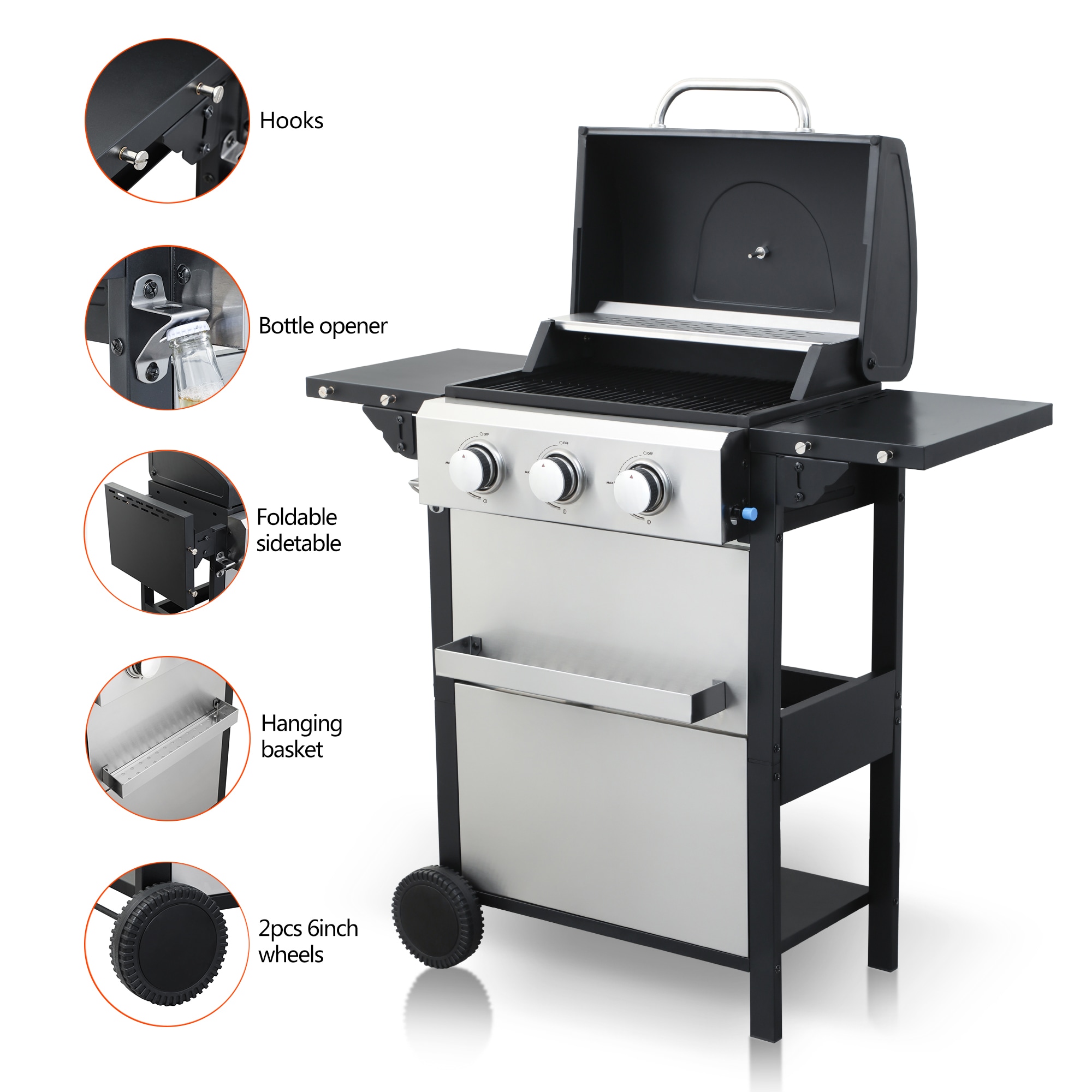 Clihome CL-GR07938 Gas-Grill - View #7