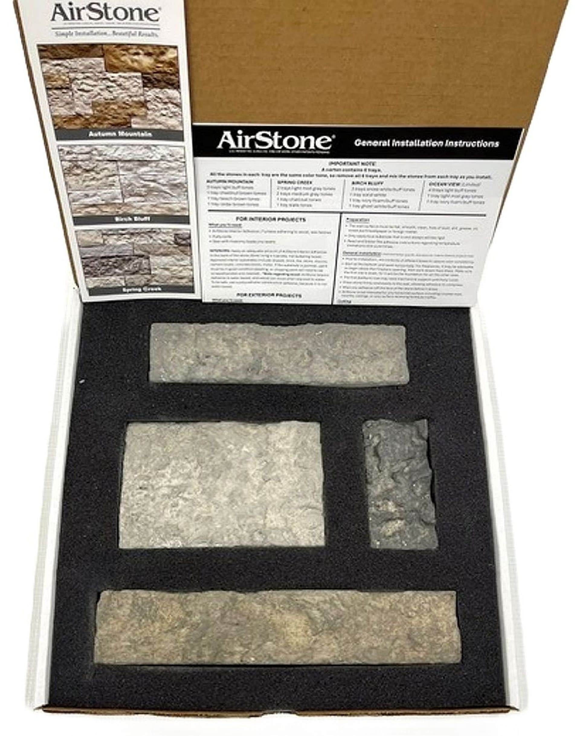 AirStone Sample Kit 0.5 Square feet Spring Creek Manufactured stone veneer