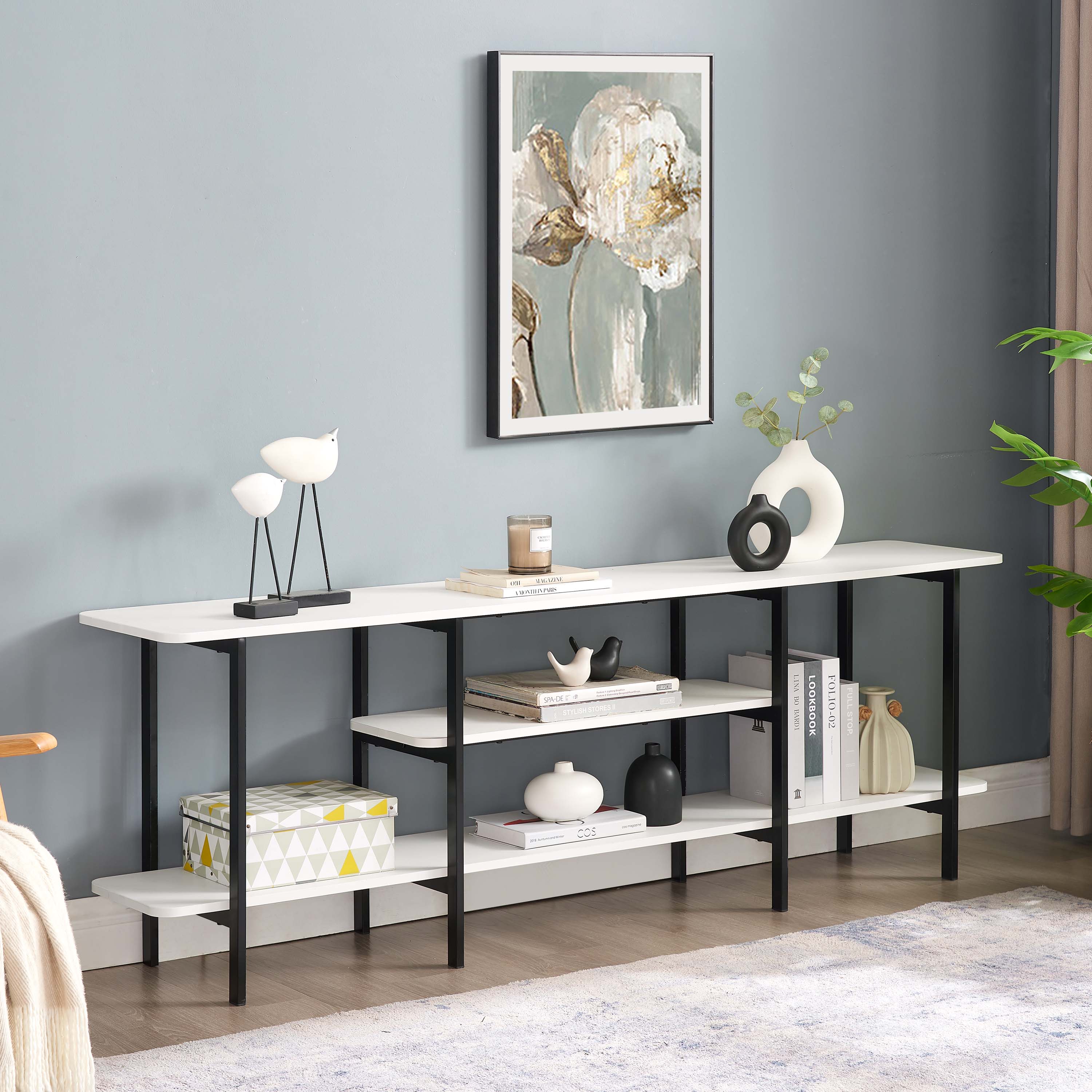 Manhattan Comfort 25570-WH Celine Modern White Console table