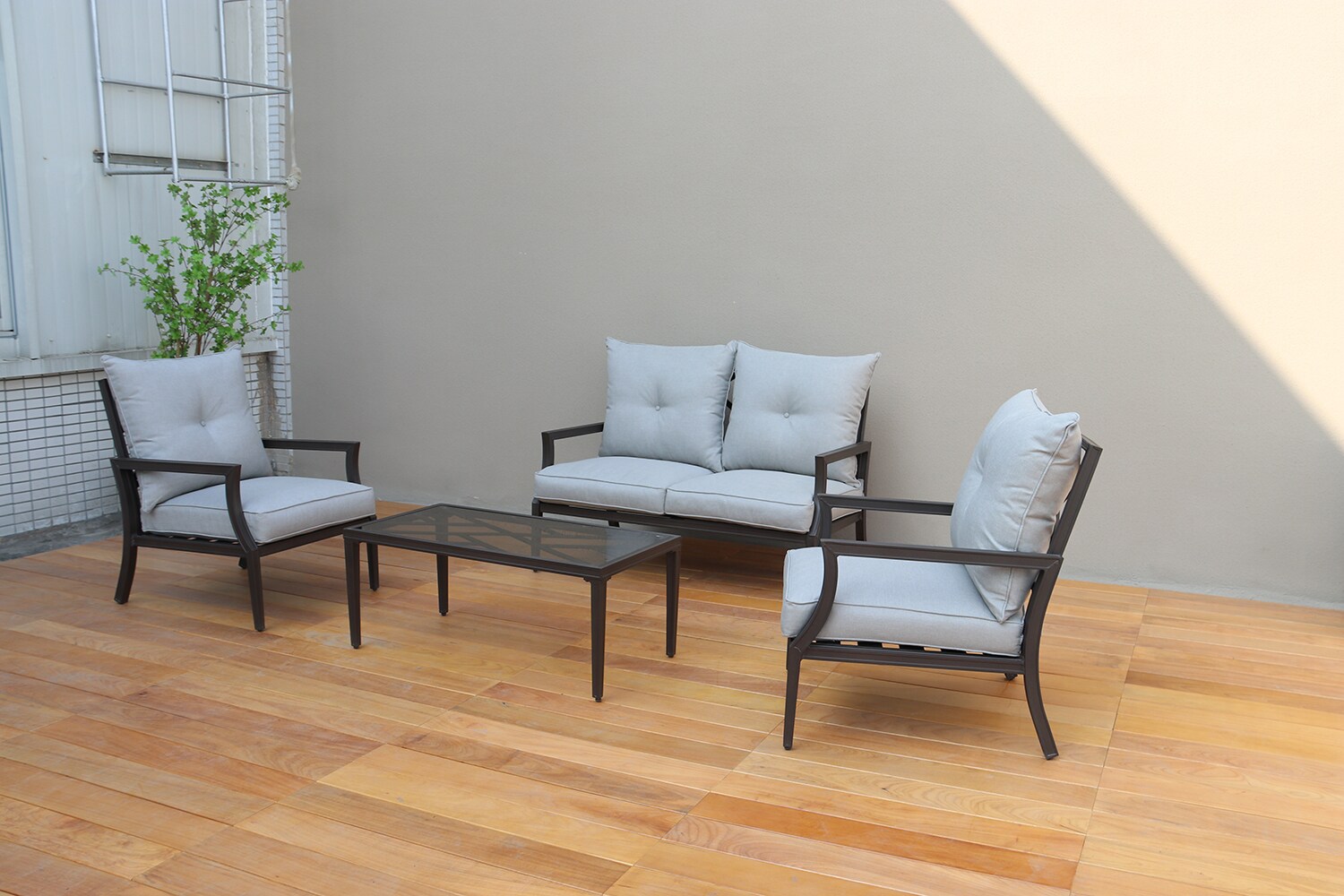 Moda Furnishings MD-MABM-L1812KD-LG Patio-Conversation-Sets - View #2