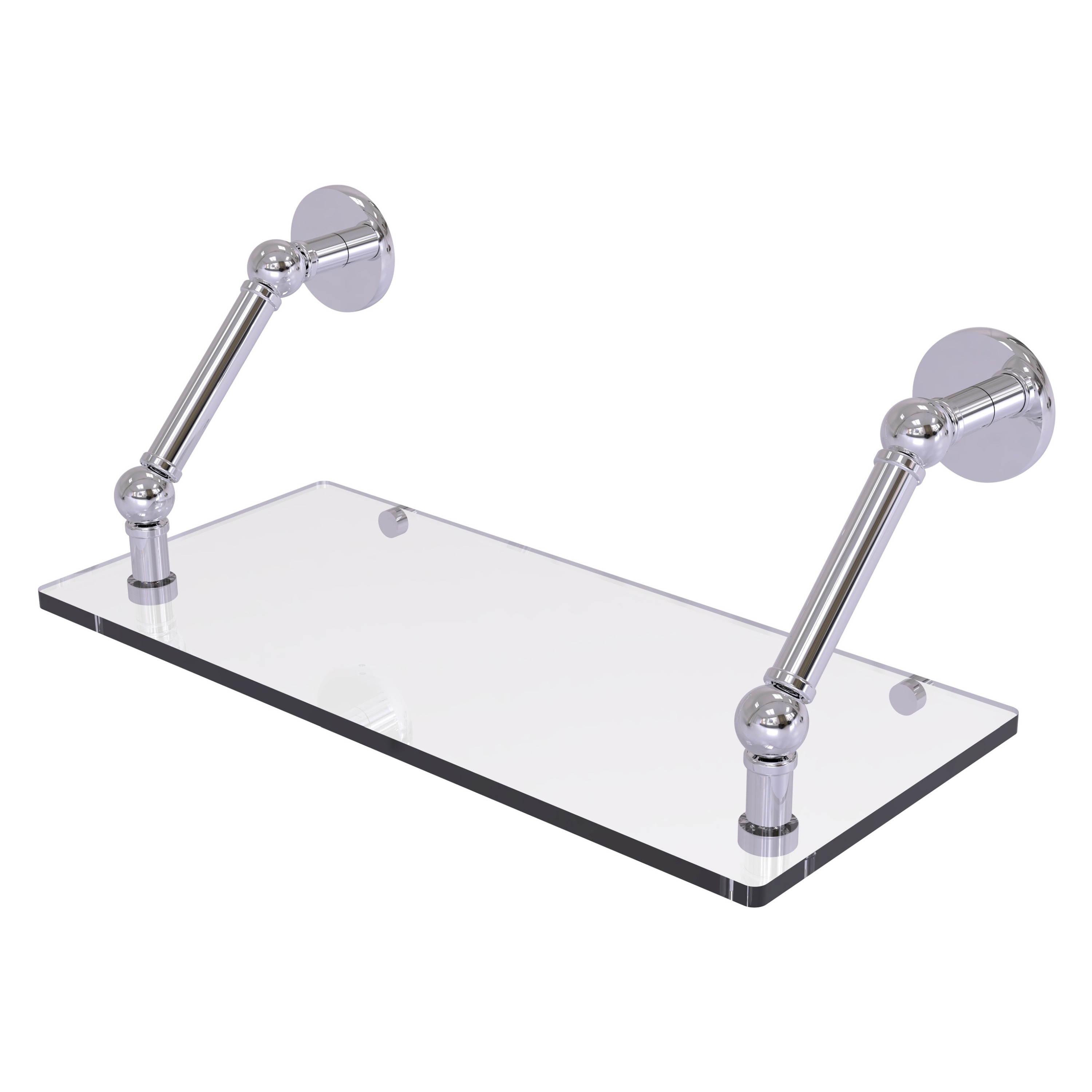 Allied Brass P1000-1-18-PC Prestige Skyline Polished Chrome 1-Tier Wall Mount Bathroom Shelf (18-in x 8-in)