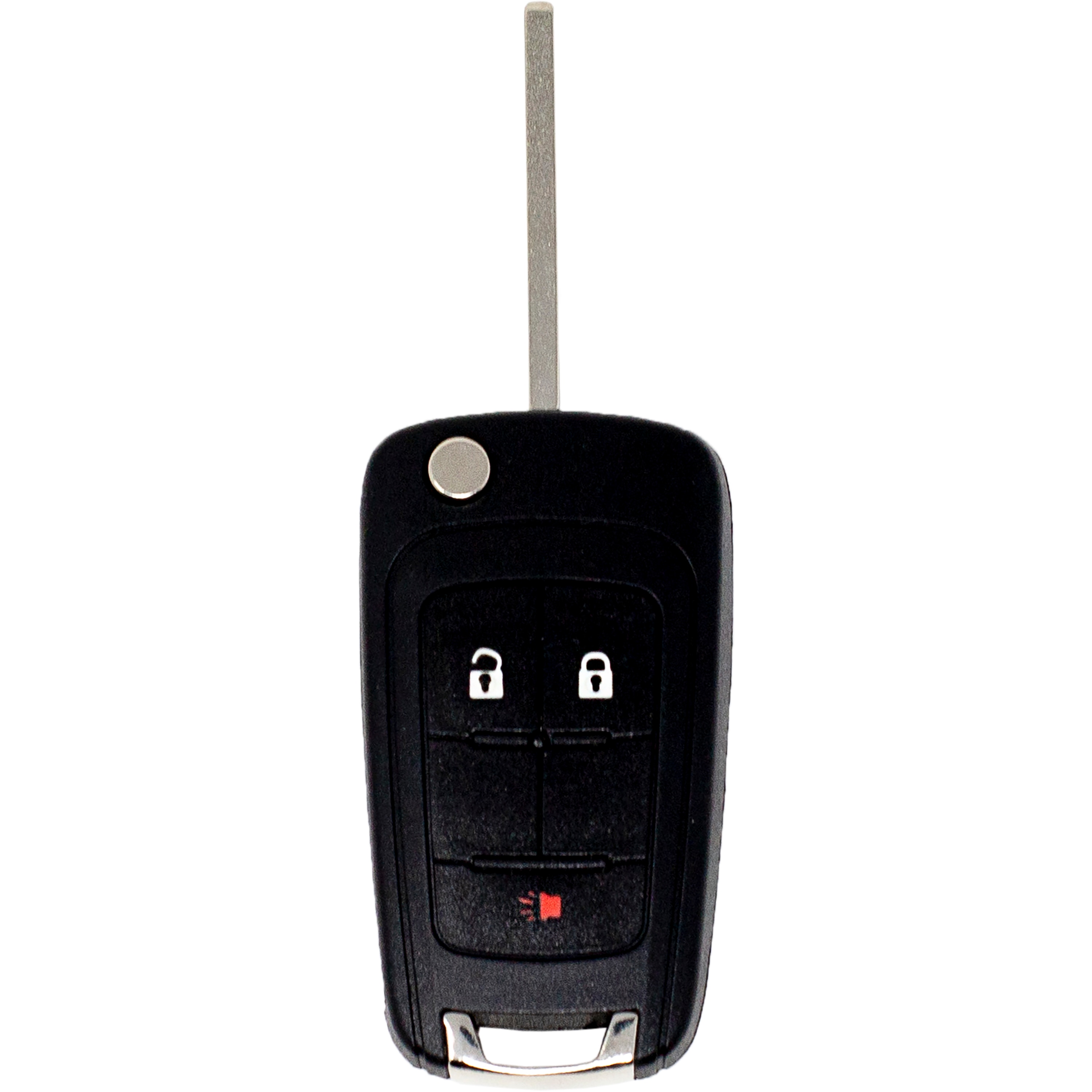 Car Keys Express GMFK3SK-PK Black Flip Key Brass Automotive Key Blank