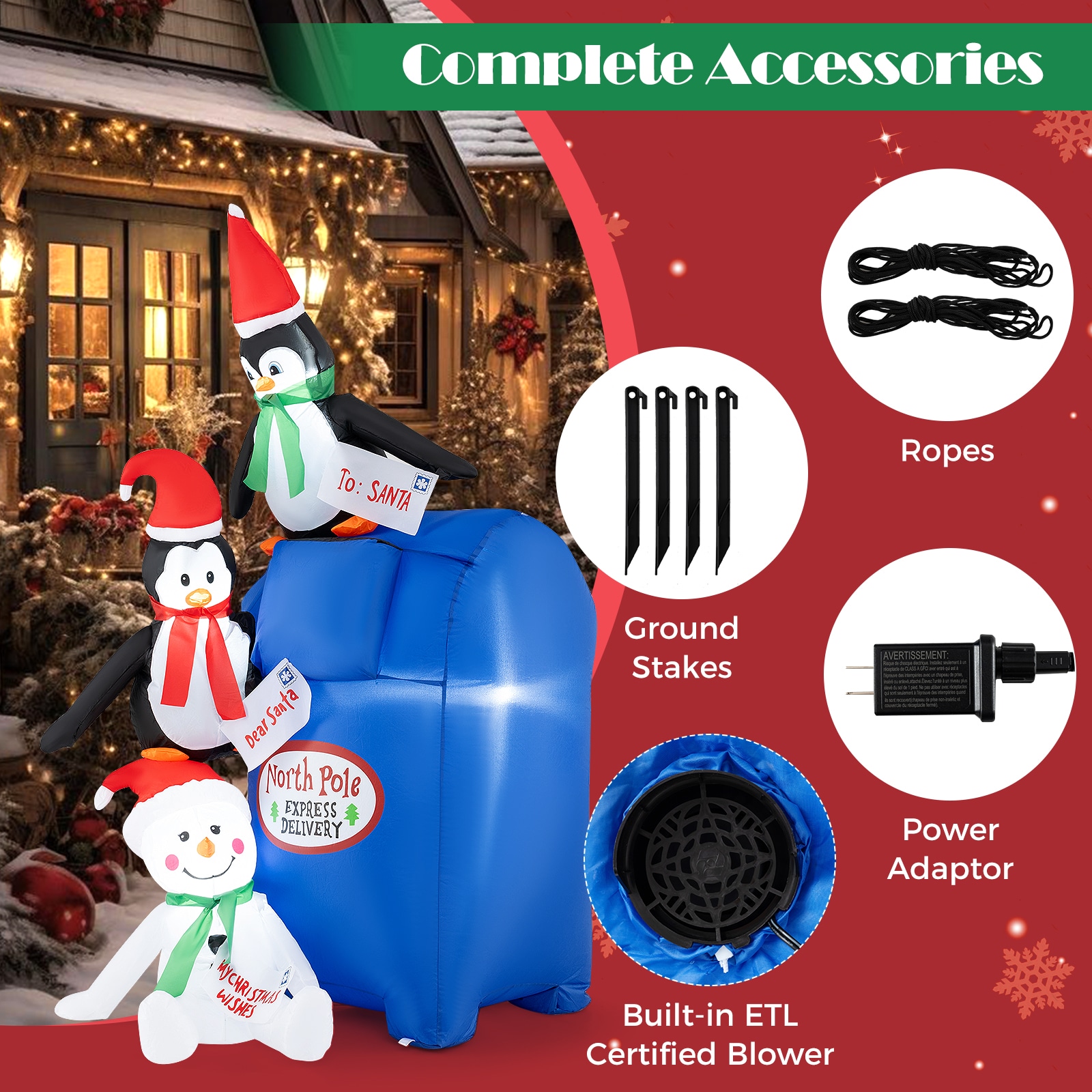 WELLFOR CM-HWY-22789US Christmas-Inflatables - View #6