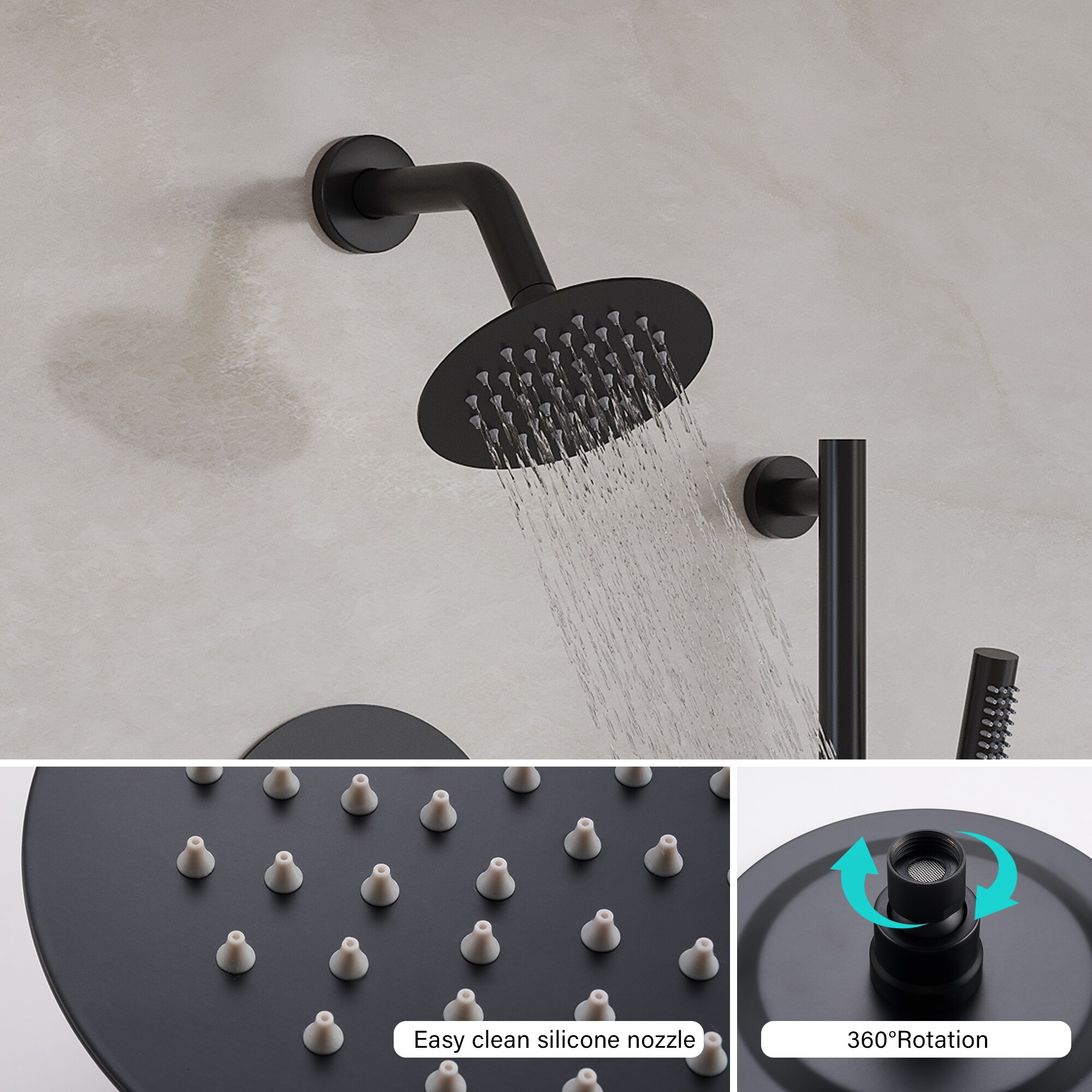 WELLFOR CR-P-12-2W01BN Showerhead-Bar-Panels - View #7