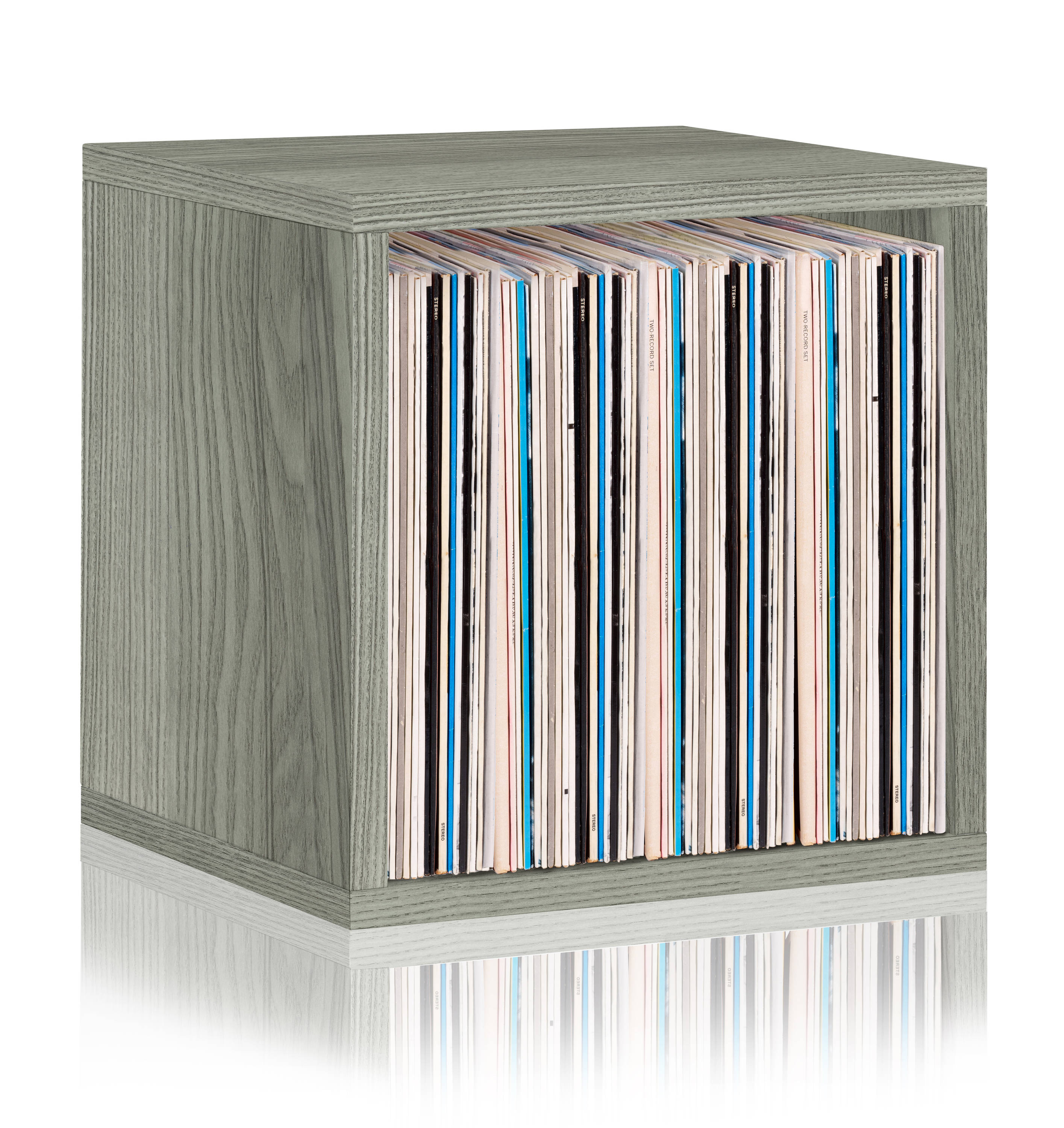 Record Crate Holds Over 50 Albums 100% Reclaimed Wood Vinyl