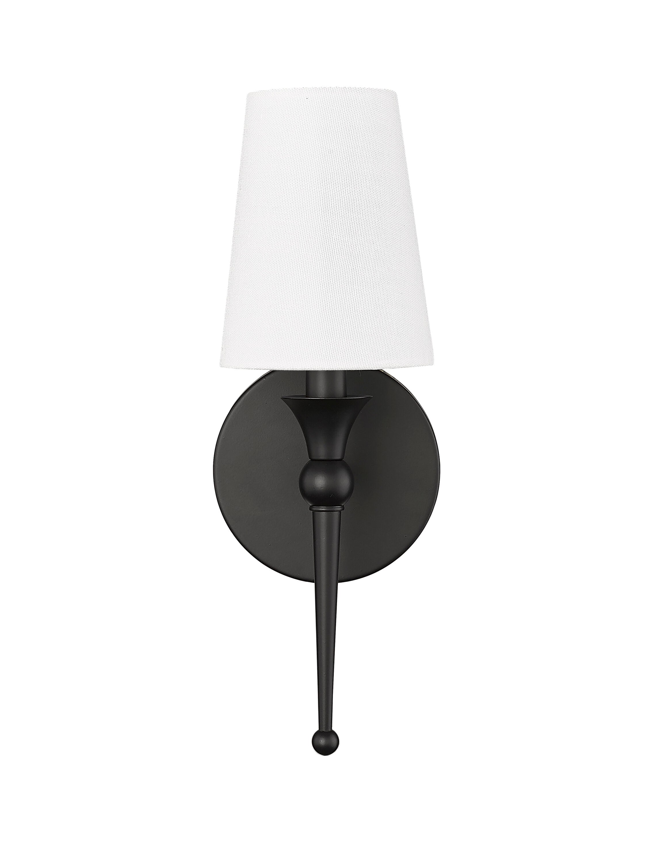 Millennium Lighting 17101-MB 5-in W 1 -Light Matte Black Transitional Wall Sconce
