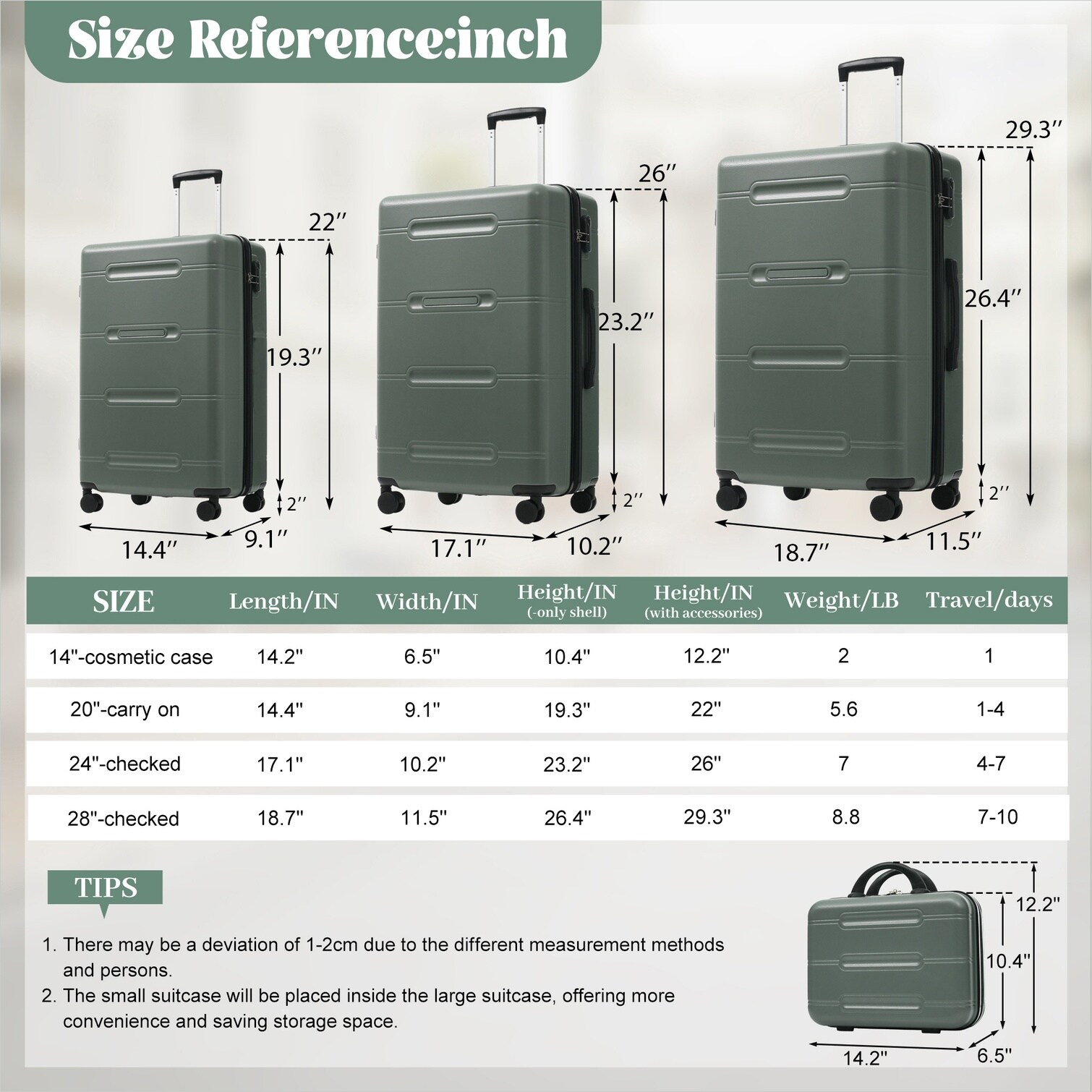 Naturefalls J3G4T3VV1JS0 Luggage-And-Luggage-Sets - View #3