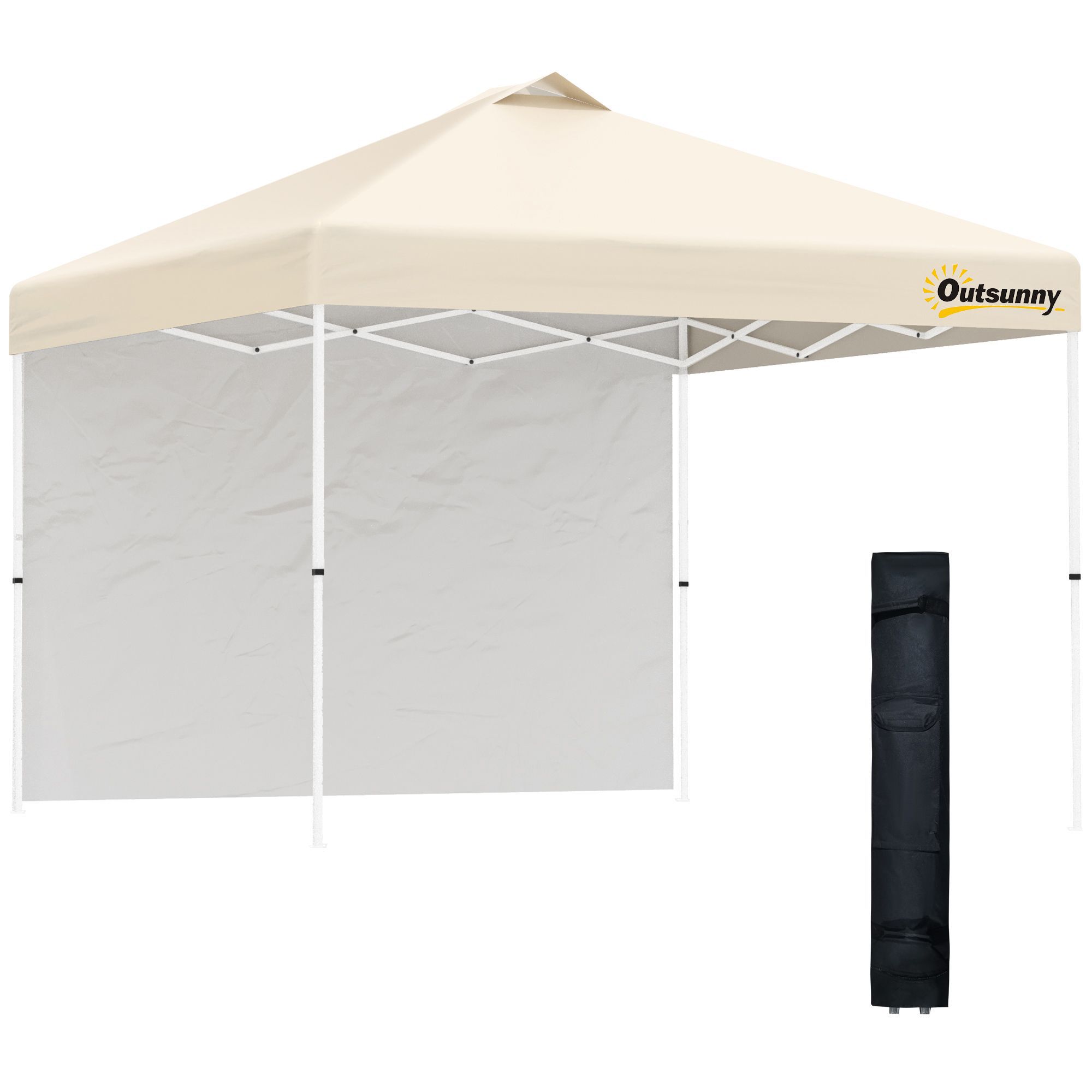 Miki Shinly AB-1509-08JJ 10-ft x 10-ft Beige Soft Top Roof (Screen Included)