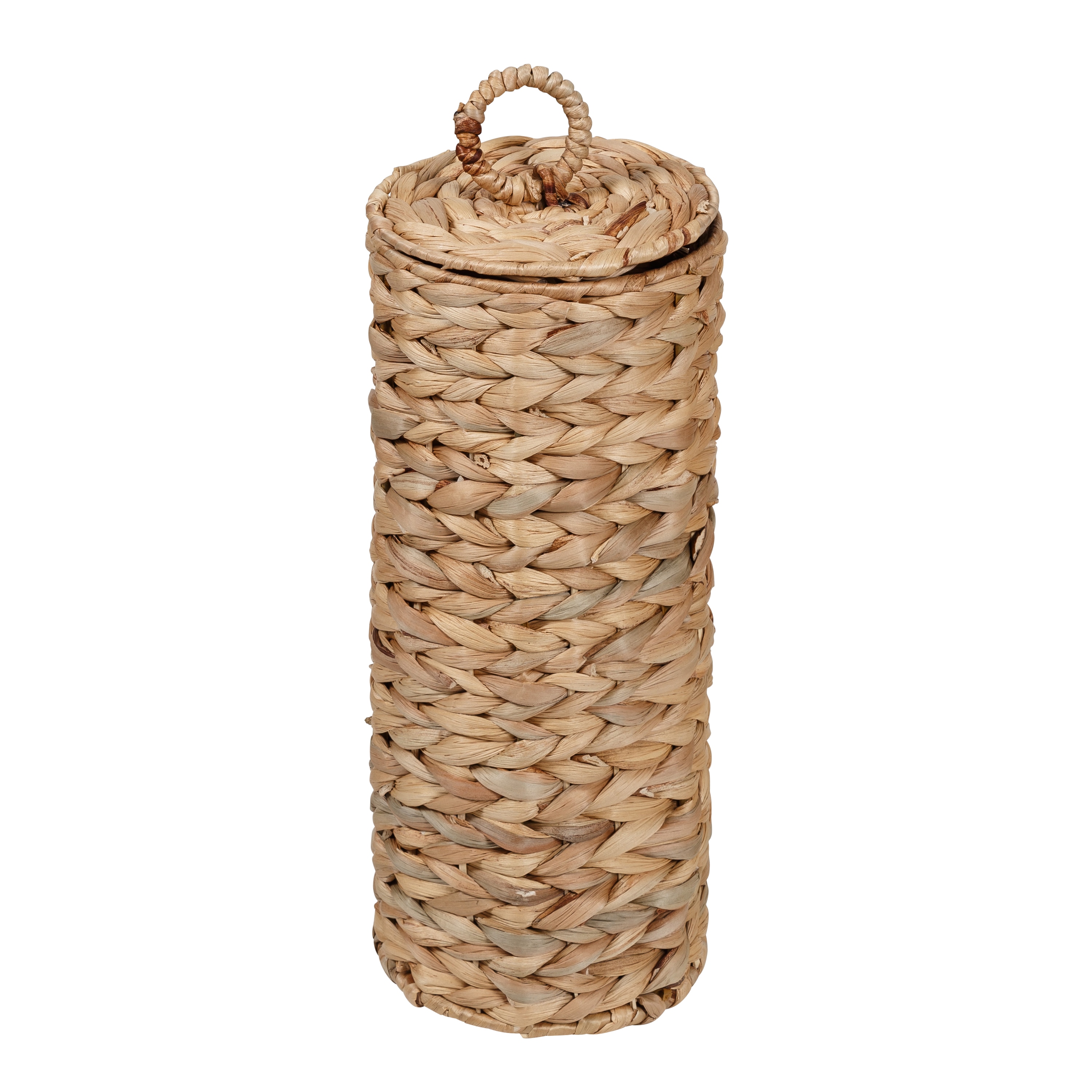 Honey-Can-Do Brown Wood Bathroom Organizer - Woven Water Hyacinth with  Polyester Lining in the Bathroom Accessories department at