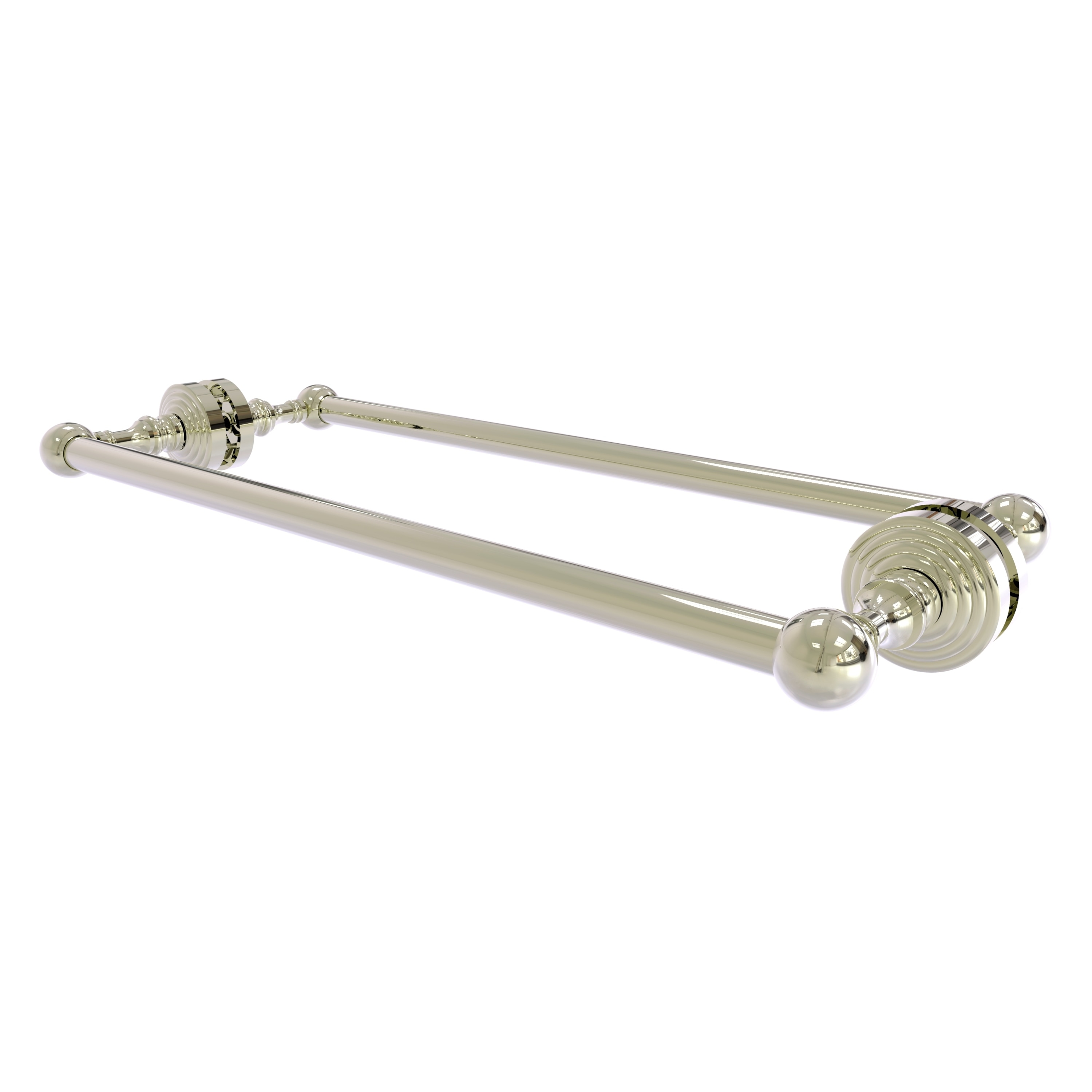 Allied Brass WP-41-BB-18-PNI Waverly Place 18-in double Polished Nickel Wall mount Double Towel Bar