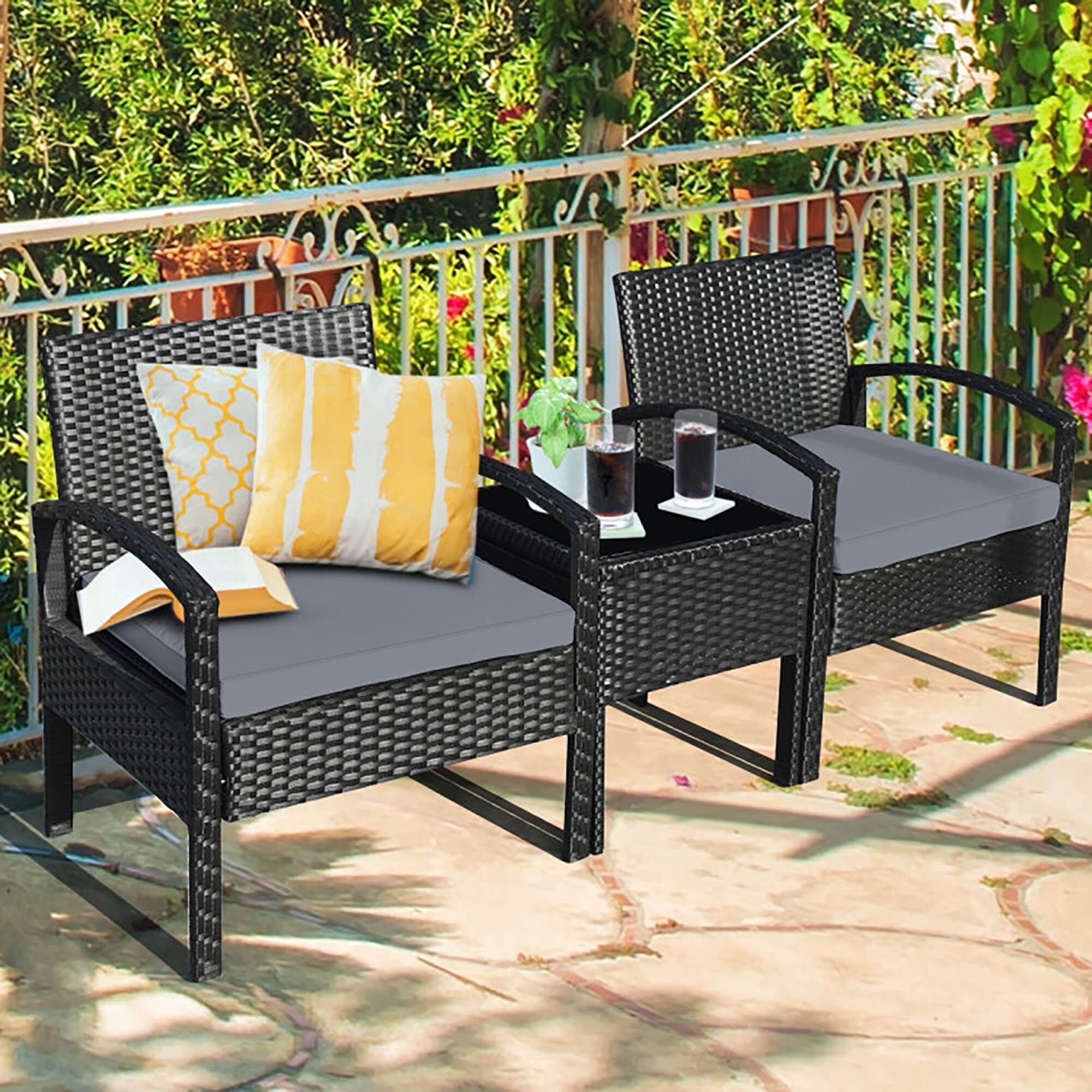 CASAINC CEW-CYHZ012-SD-DB18 Patio-Conversation-Sets - View #2