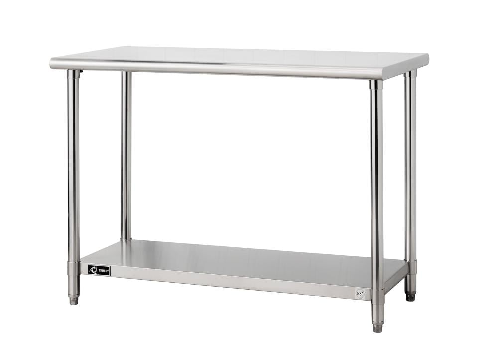 Stainless Steel Metal Top Prep Table, Stainless Steel Food Prep Table Top