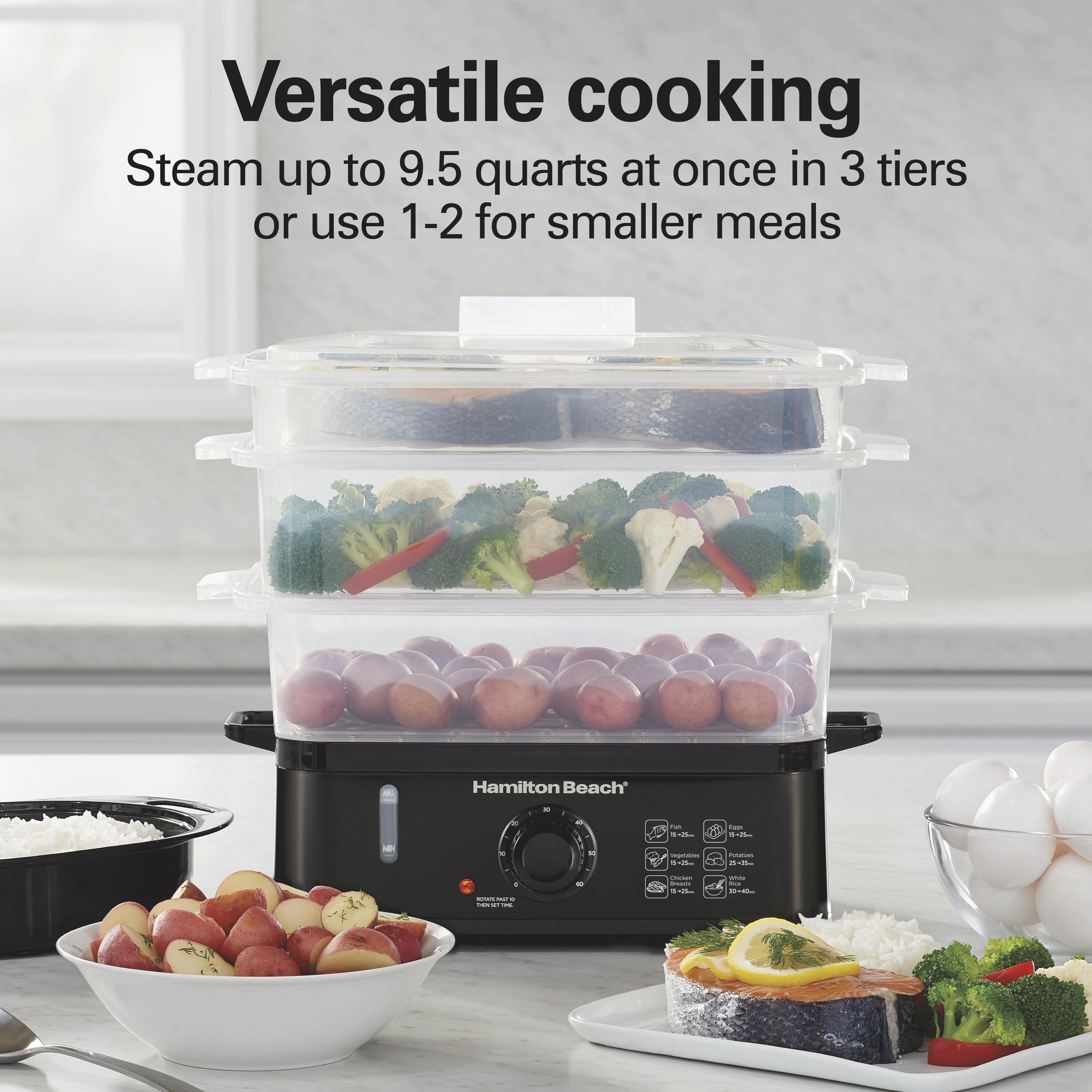 Hamilton Beach 37430 Food-Steamers - View #2