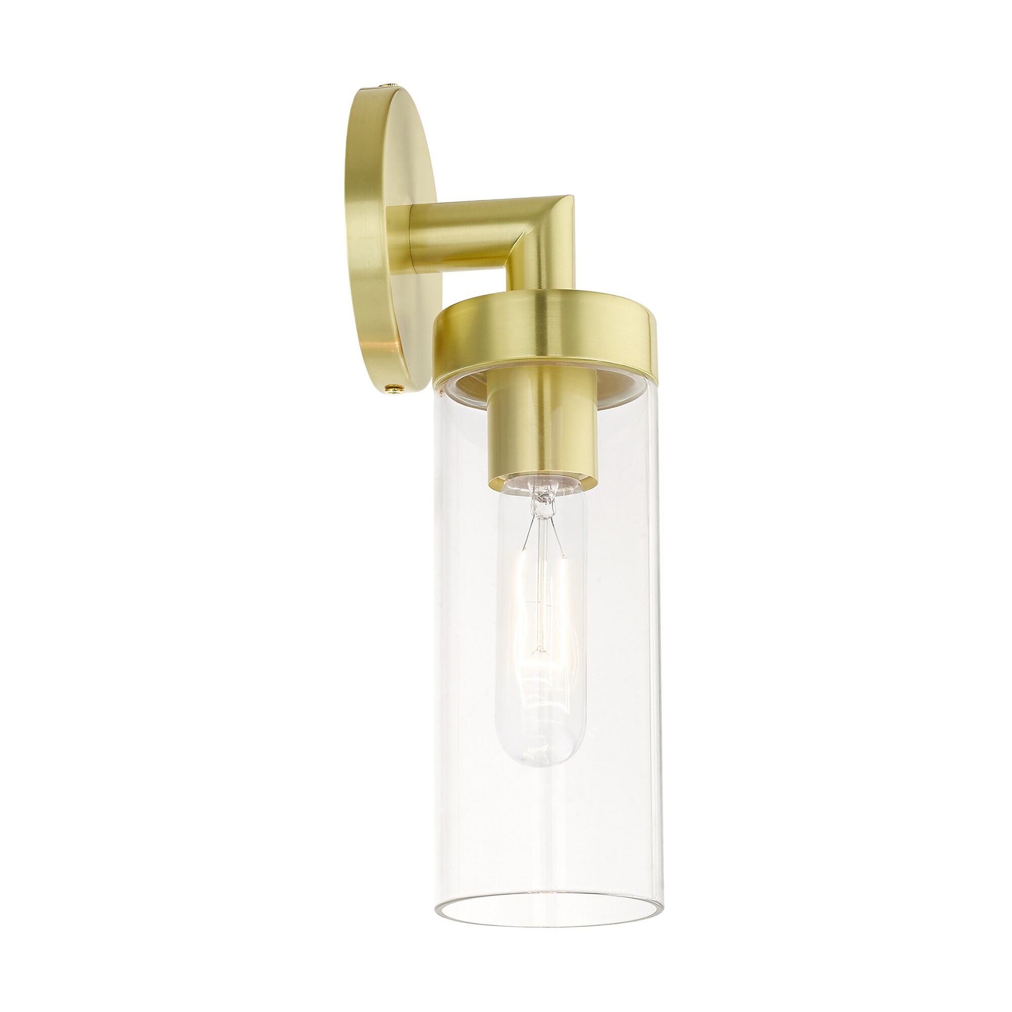 Livex Lighting Ludlow 4.25-in W 1-Light Satin Brass