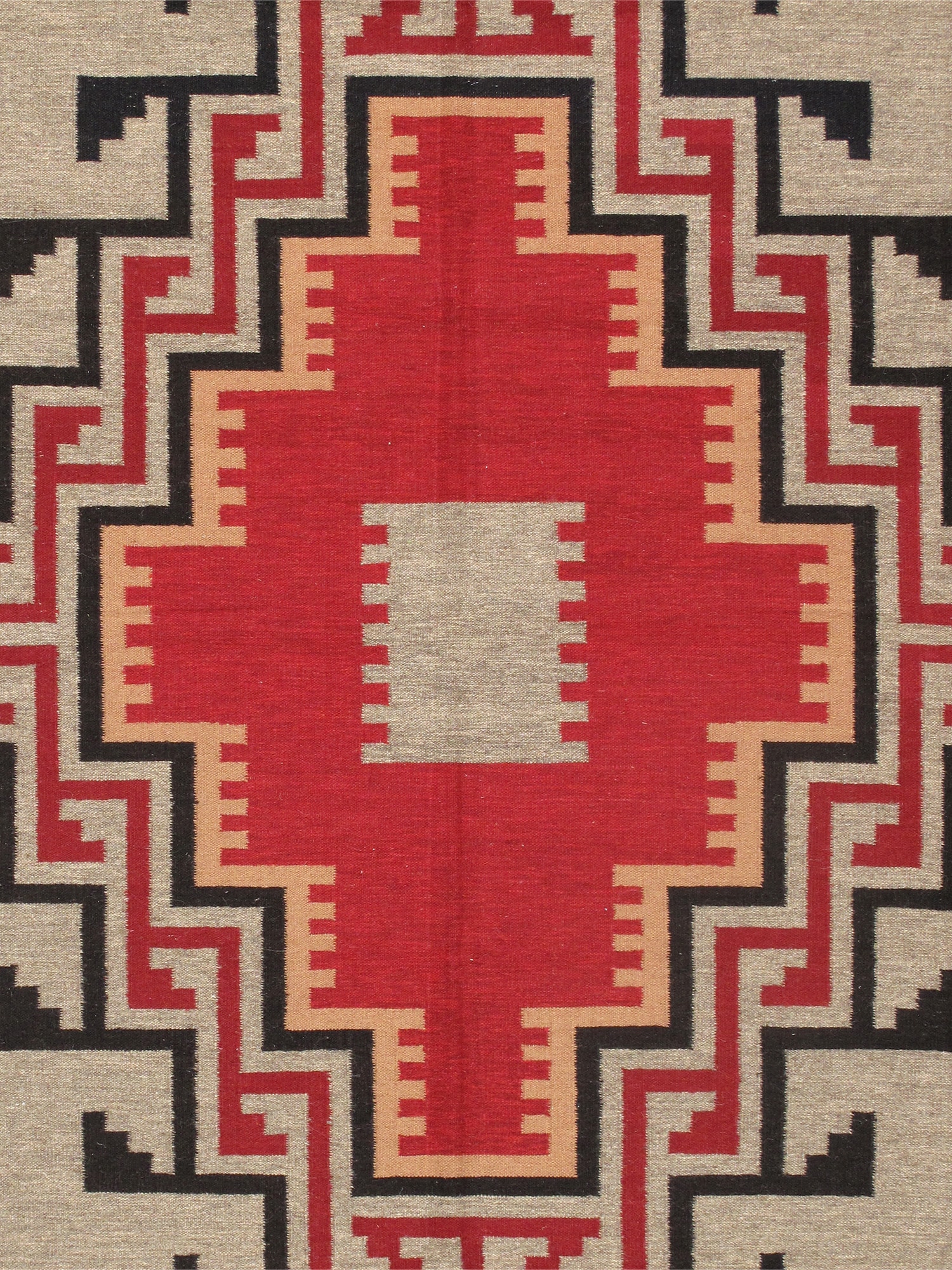 Pasargad Home Navajo Style 9 X 12 (ft) Wool Brown Indoor Area Rug at ...