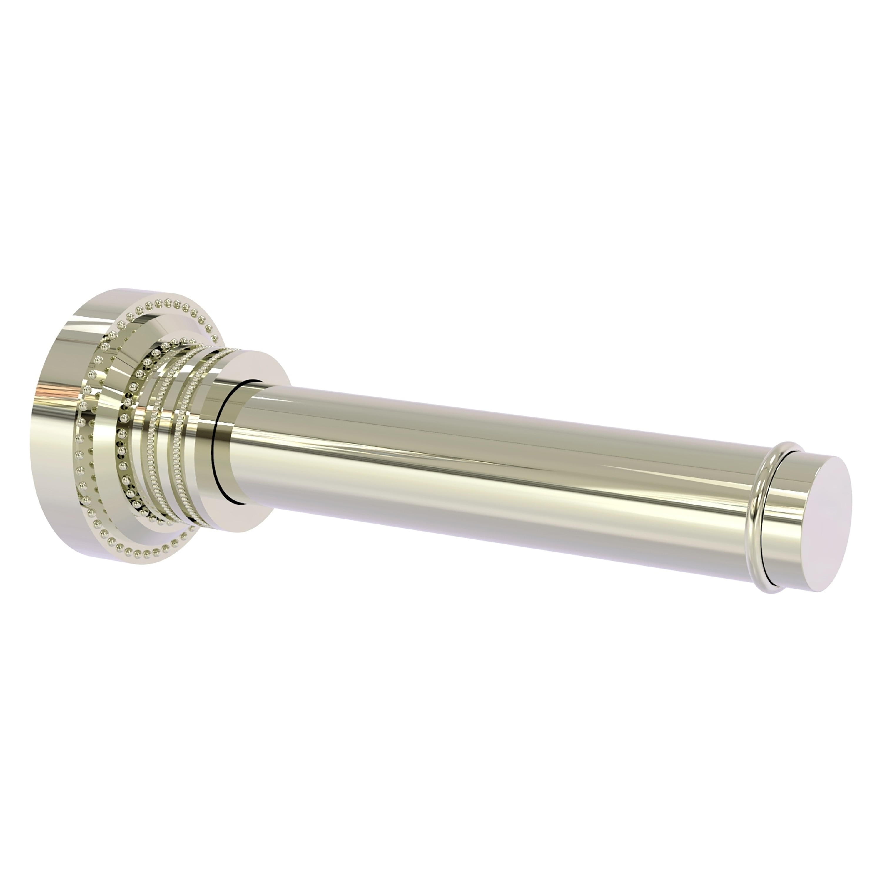 Allied Brass DT-24-1-PNI Dottingham Polished Nickel Wall mount Single post Toilet Paper Holder 1 -Rolls with Storage