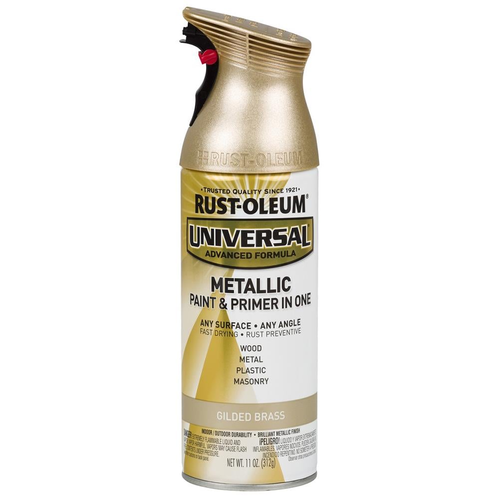 Rust-Oleum Universal Gloss Champagne Mist Metallic Spray Paint and Primer  In One (NET WT. 11-oz) in the Spray Paint department at