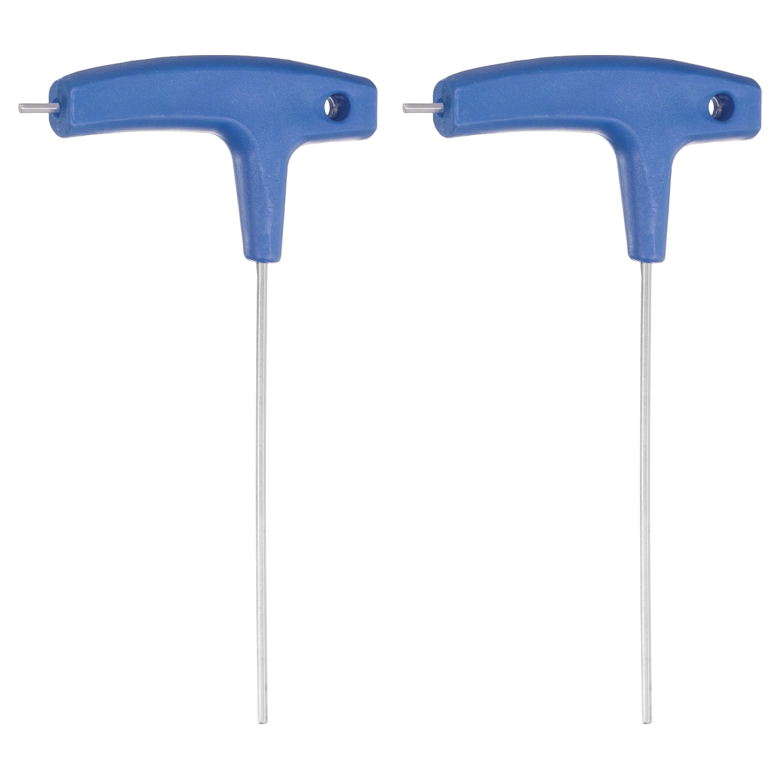 Harfington 2pcs T-Handle Hex Key Wrench 2mm Metric Cr-V Nylon Handle T-Key Inner Hexagon Wrenches Spanner Repair Tool for Automotive Household Maintenance Dark Blue