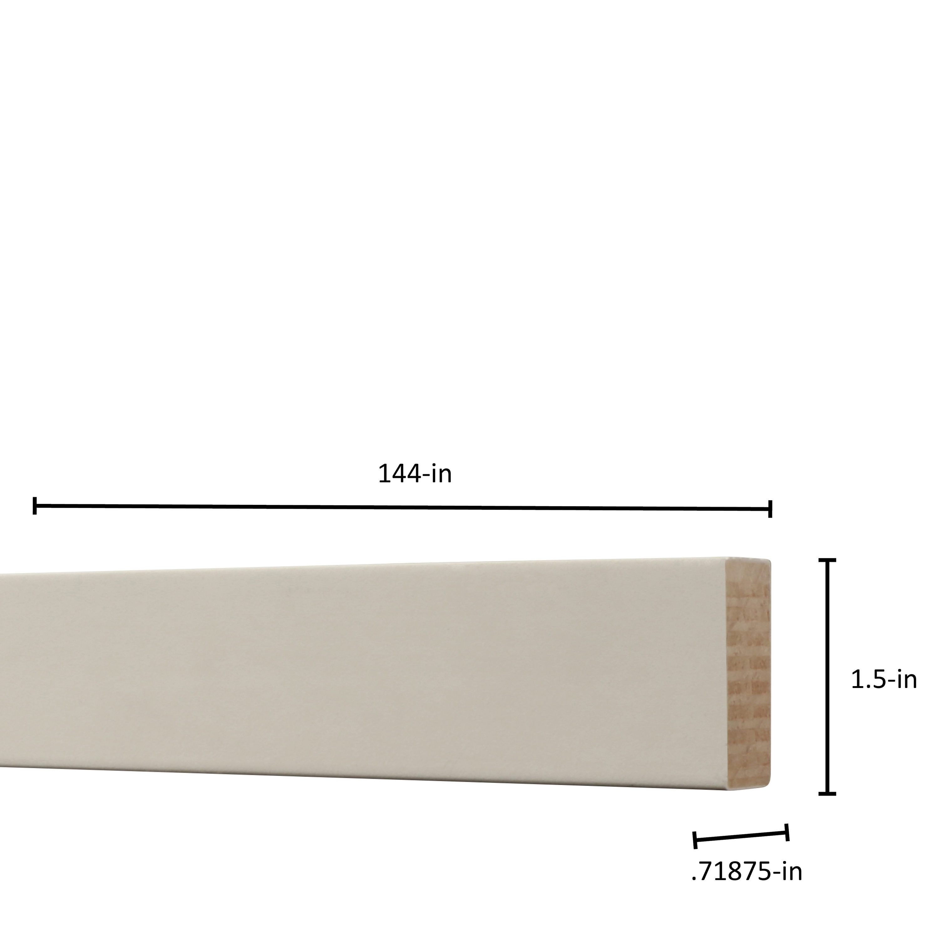 RELIABILT 1-in x 2-in x 12-ft Primed S4S Spruce Pine Fir Common Board ...