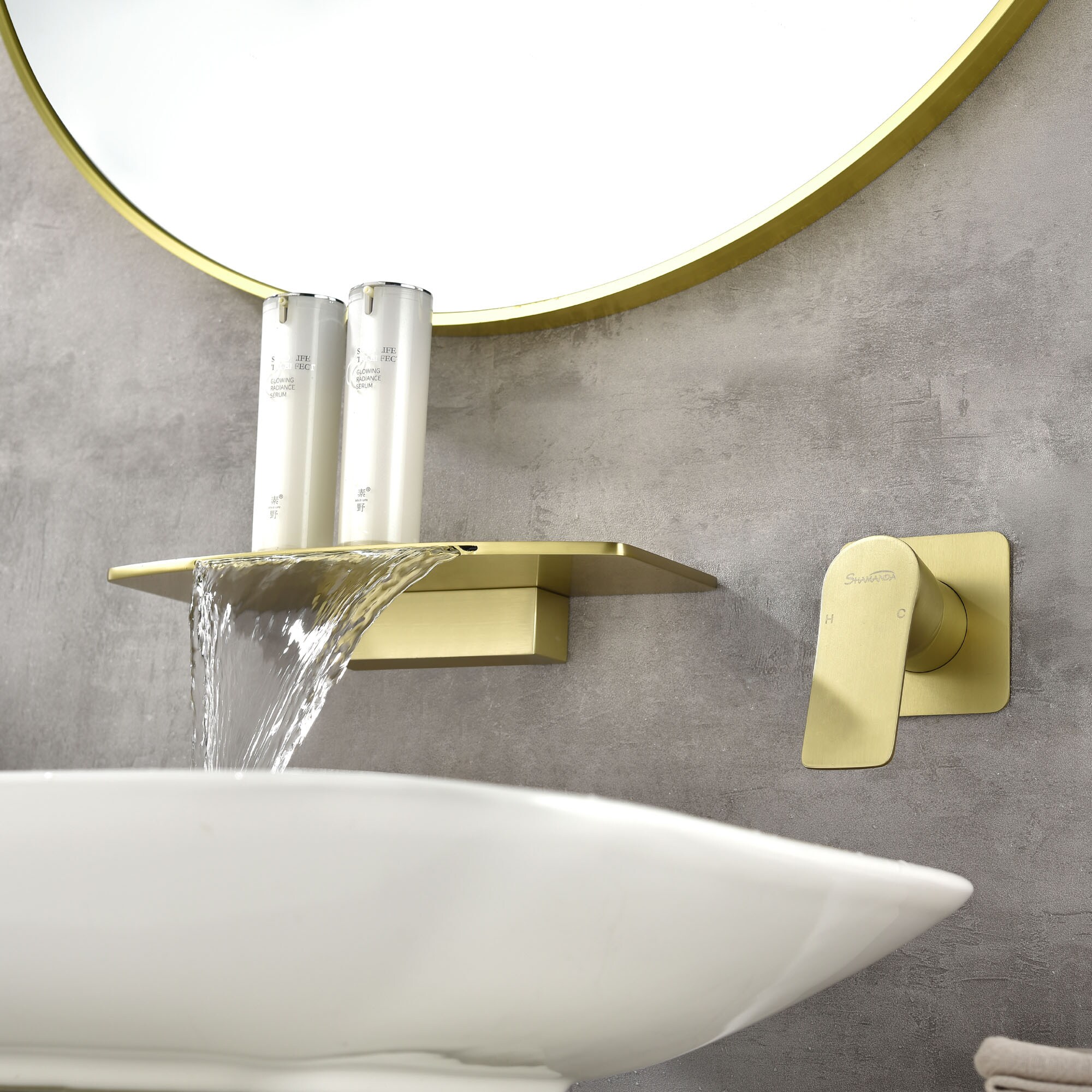 WELLFOR SMG-2414BG Roman-Tub-Faucets - View #6